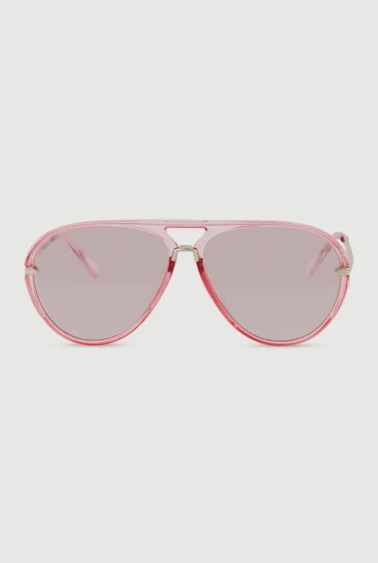 Transparent Aviator Sunglasses made by Rainbow
