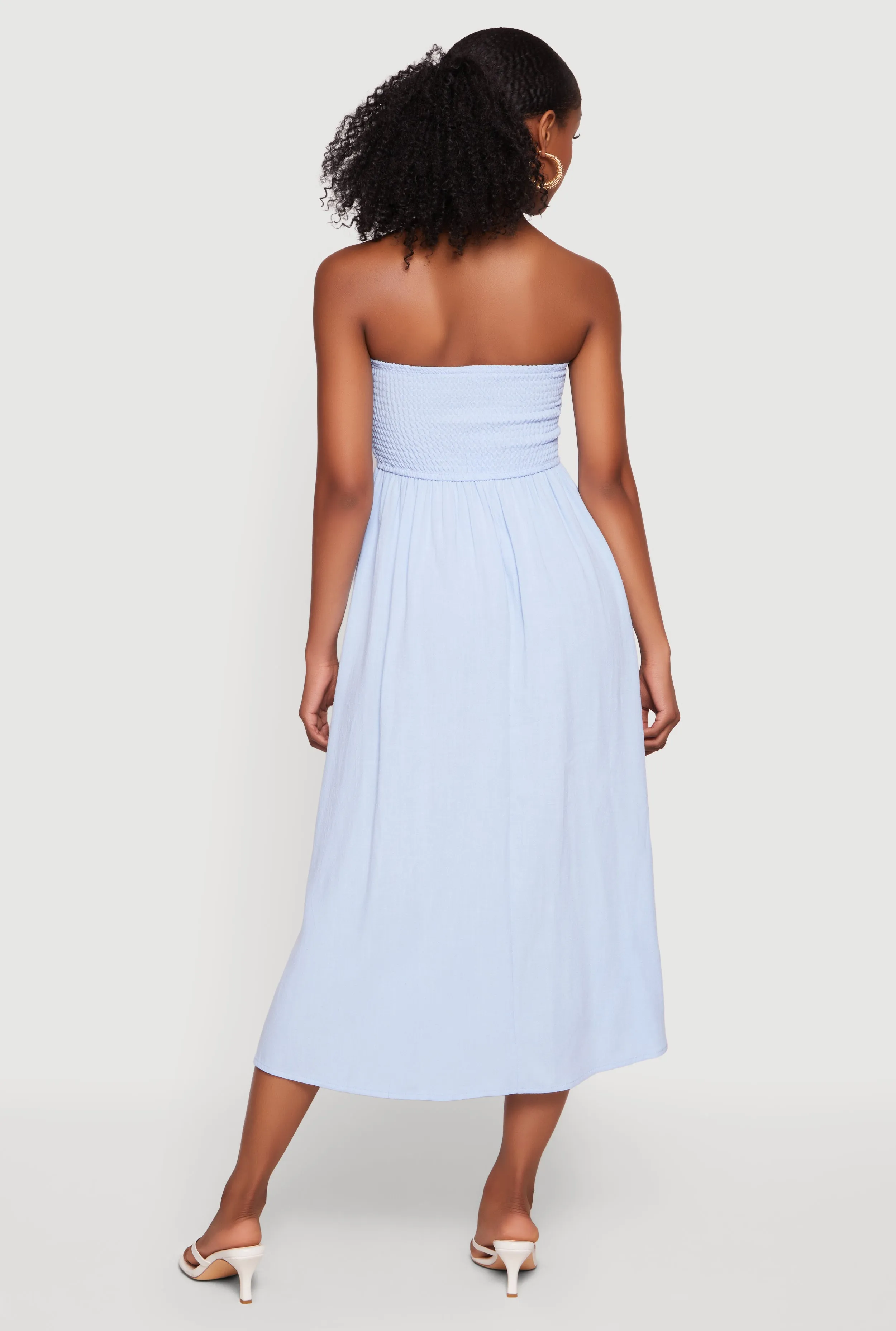 Twist Front Strapless Midi Dress sold by Rainbow product image thumbnail 3