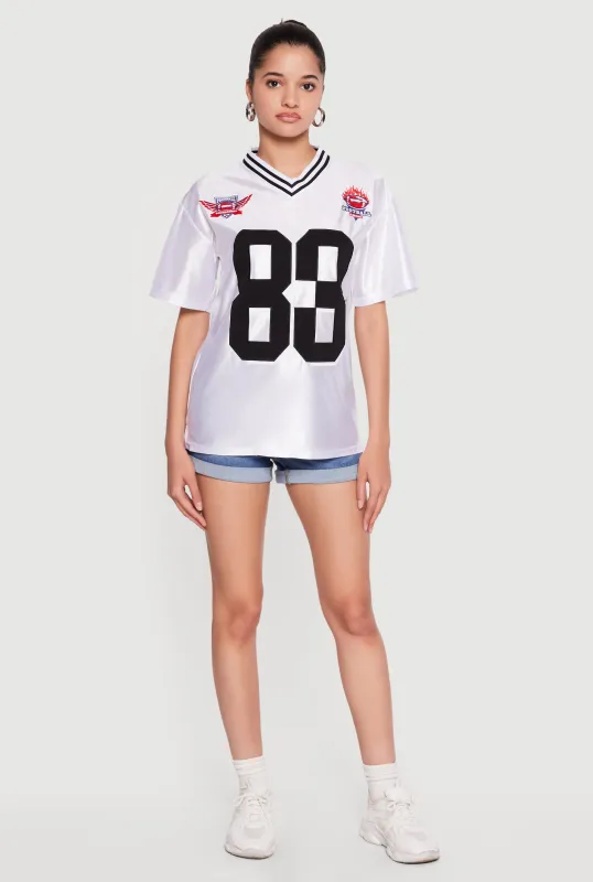 Fabulous 83 Graphic Mesh Football Jersey made by Rainbow