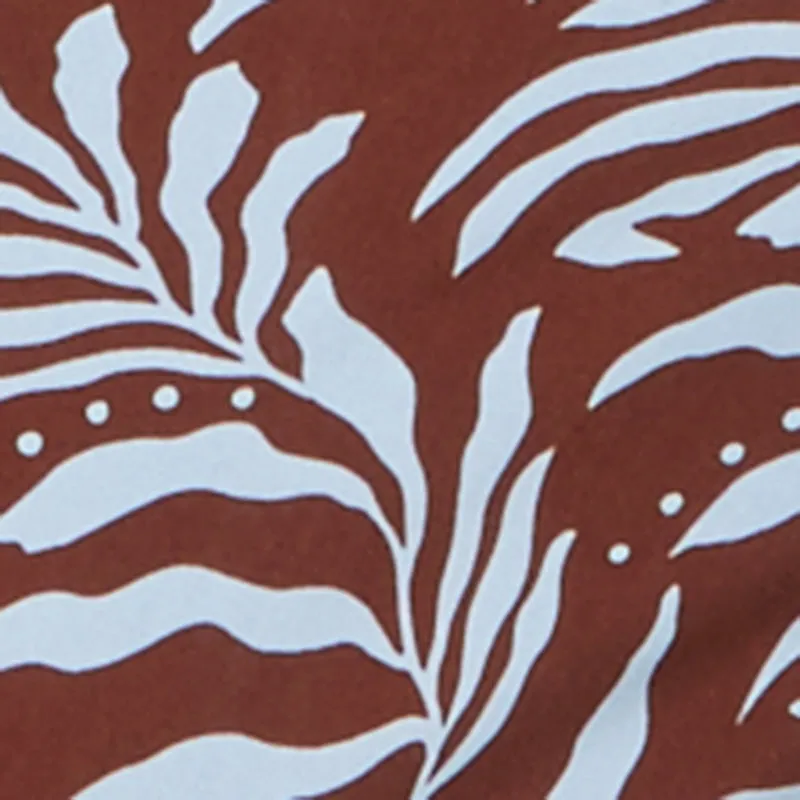 Tropical Leaf Print Drawstring Waist Maxi Skirt sold by Rainbow product image thumbnail 4