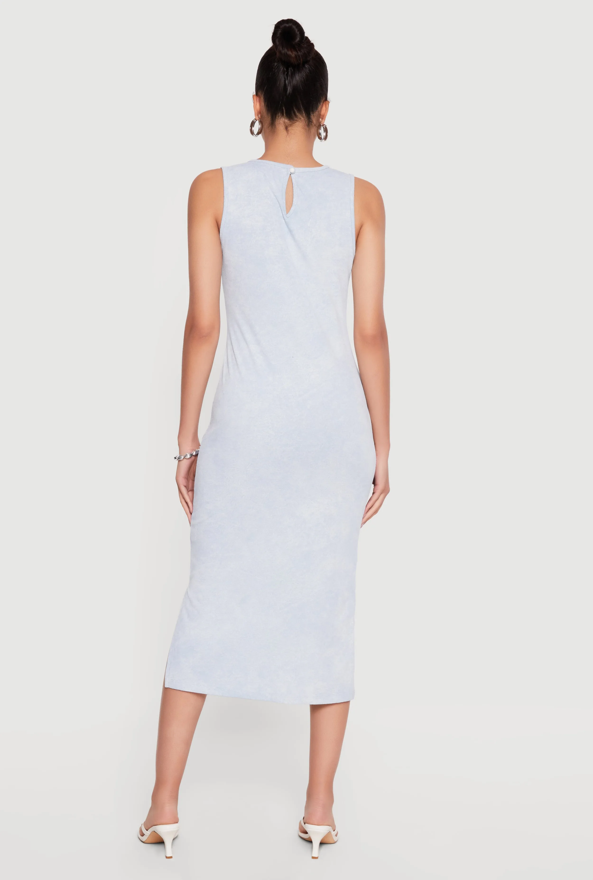 Keyhole Back Acid Wash Midi Dress sold by Rainbow product image thumbnail 3