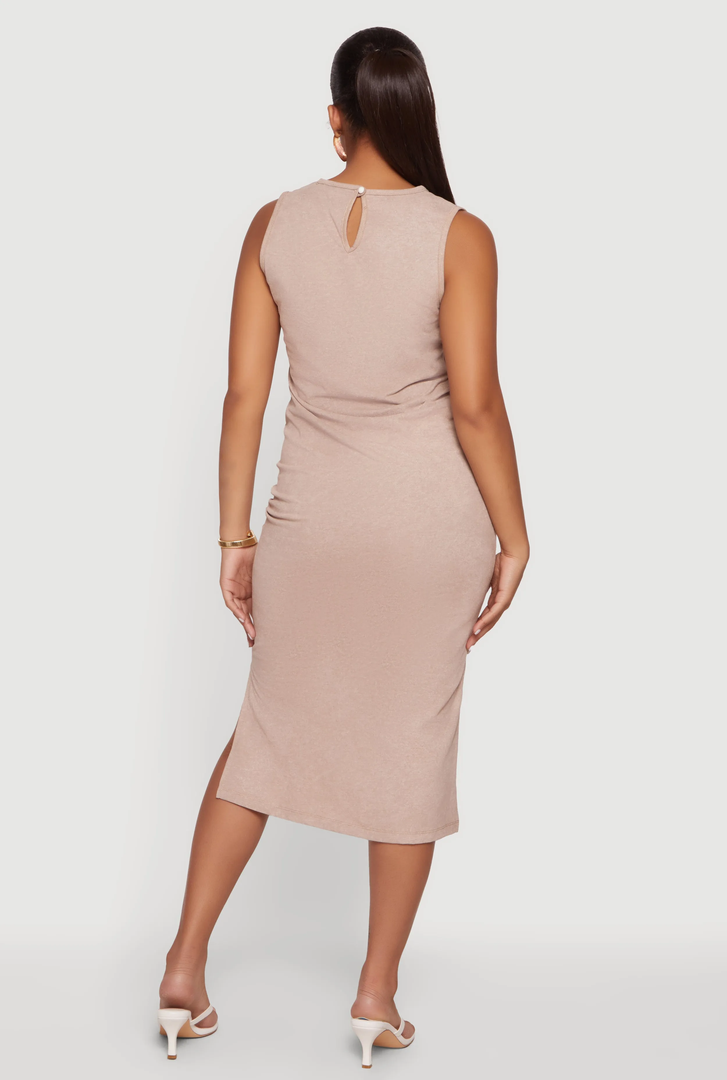 Keyhole Back Acid Wash Midi Dress sold by Rainbow product image thumbnail 3
