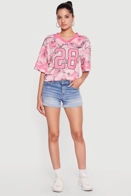 WAX Mineral Wash Whiskered Denim Shorts made by Rainbow
