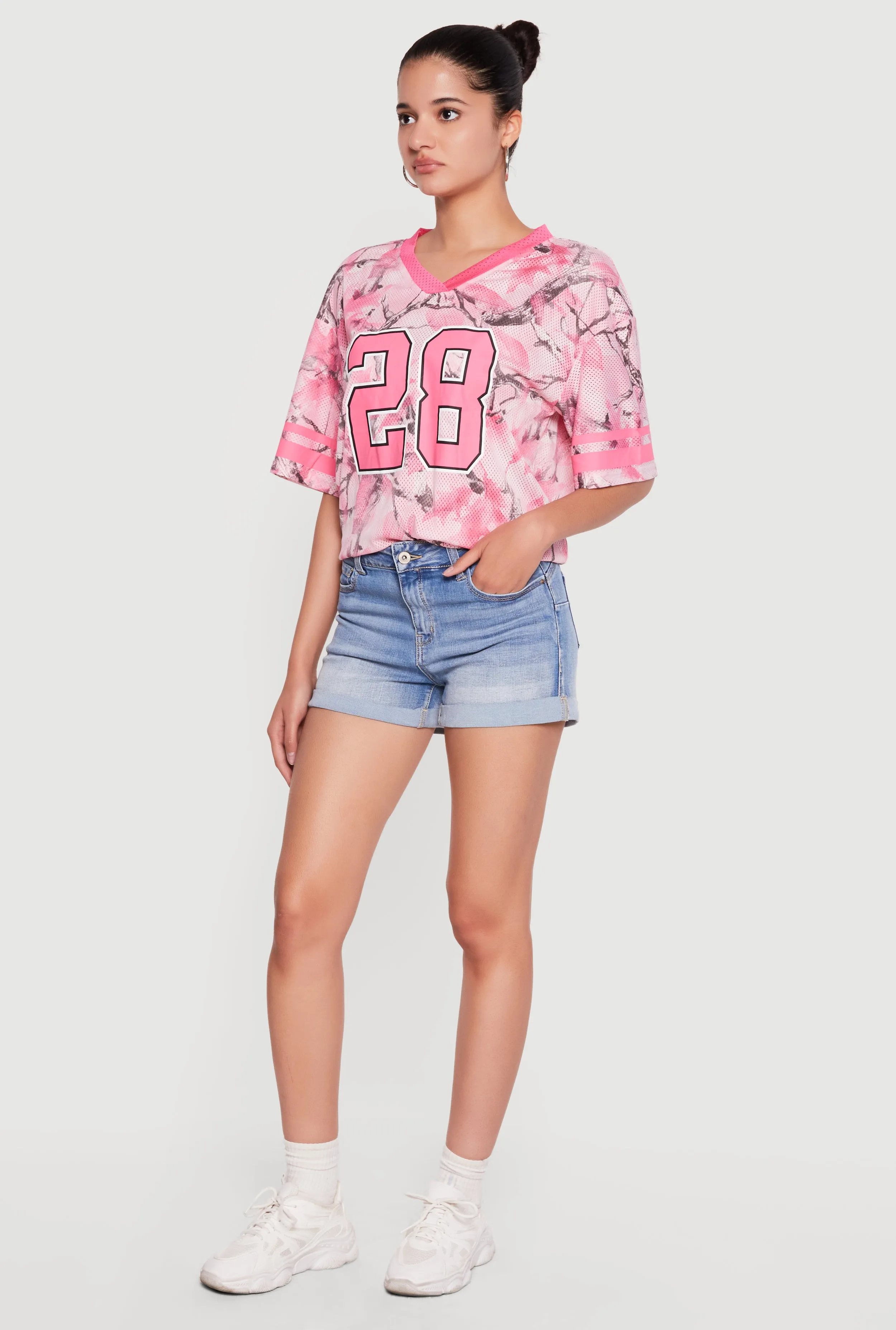 WAX Mineral Wash Whiskered Denim Shorts sold by Rainbow product image thumbnail 2
