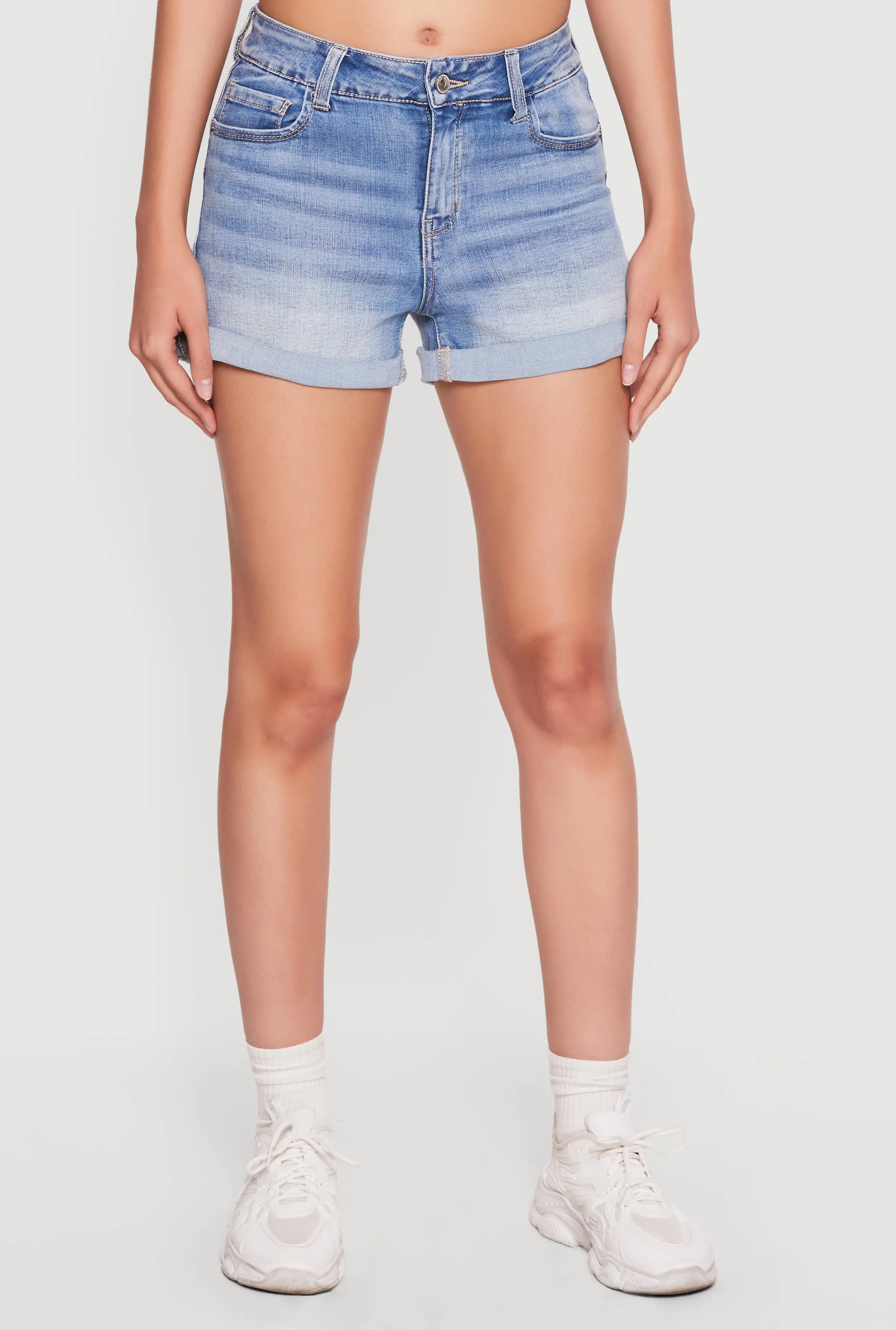 WAX Mineral Wash Whiskered Denim Shorts sold by Rainbow product image thumbnail 3