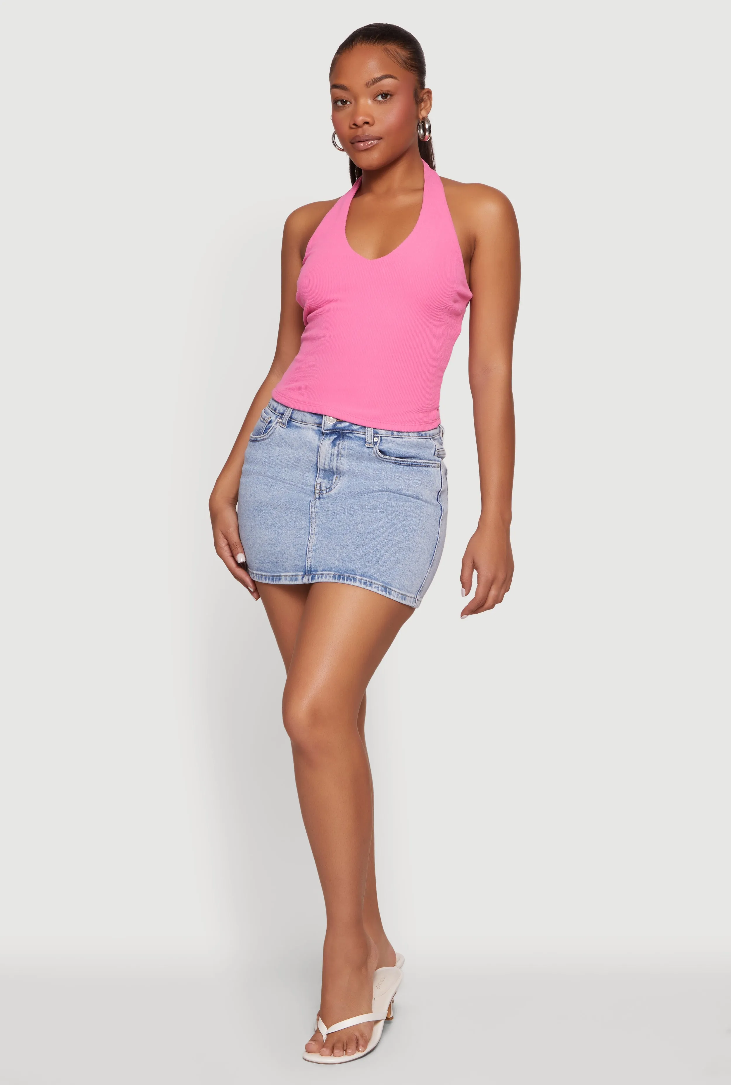 WAX Denim Mini Skirt sold by Rainbow product image thumbnail 2