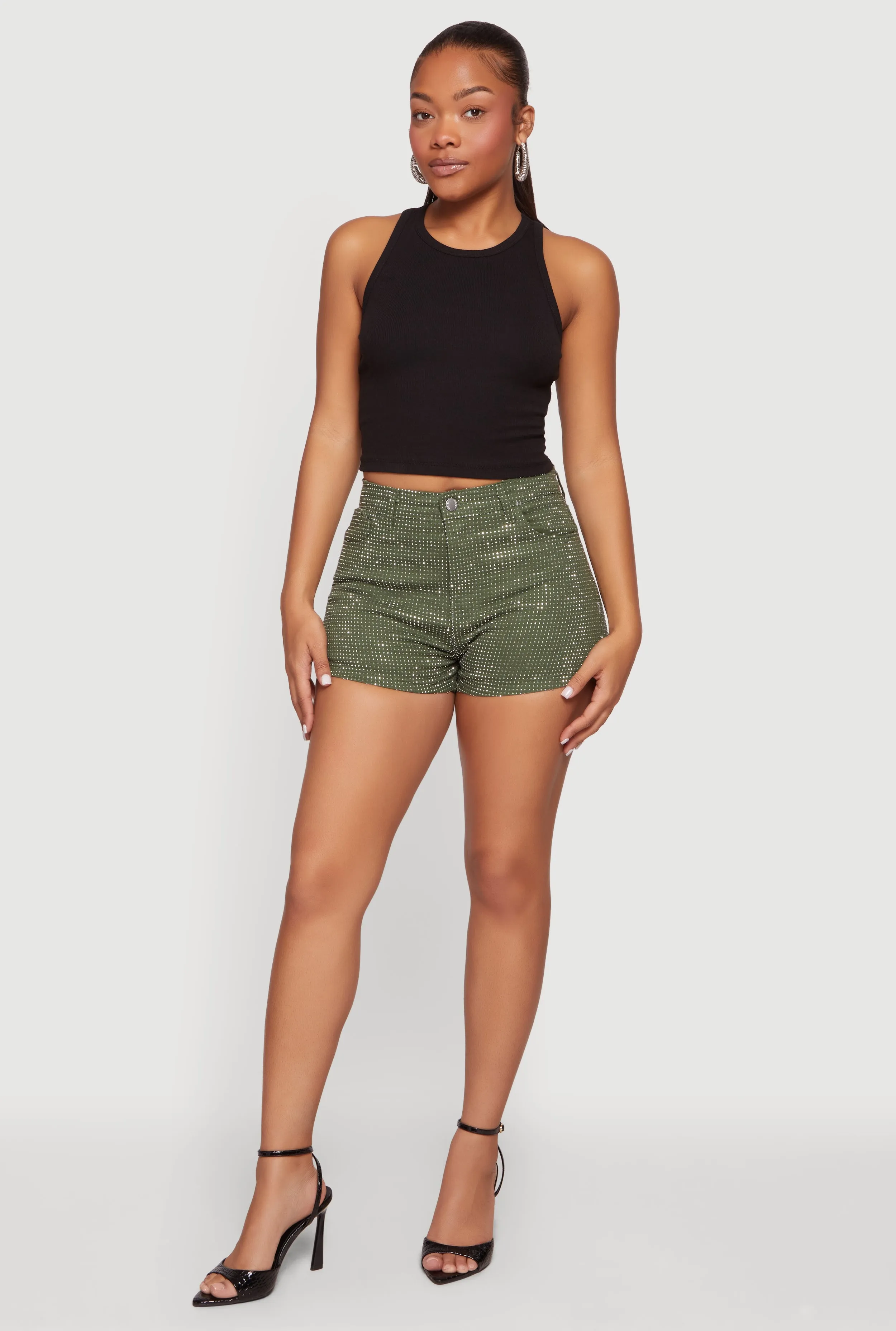 Trendy Rhinestone Shorts sold by Rainbow product image thumbnail 4