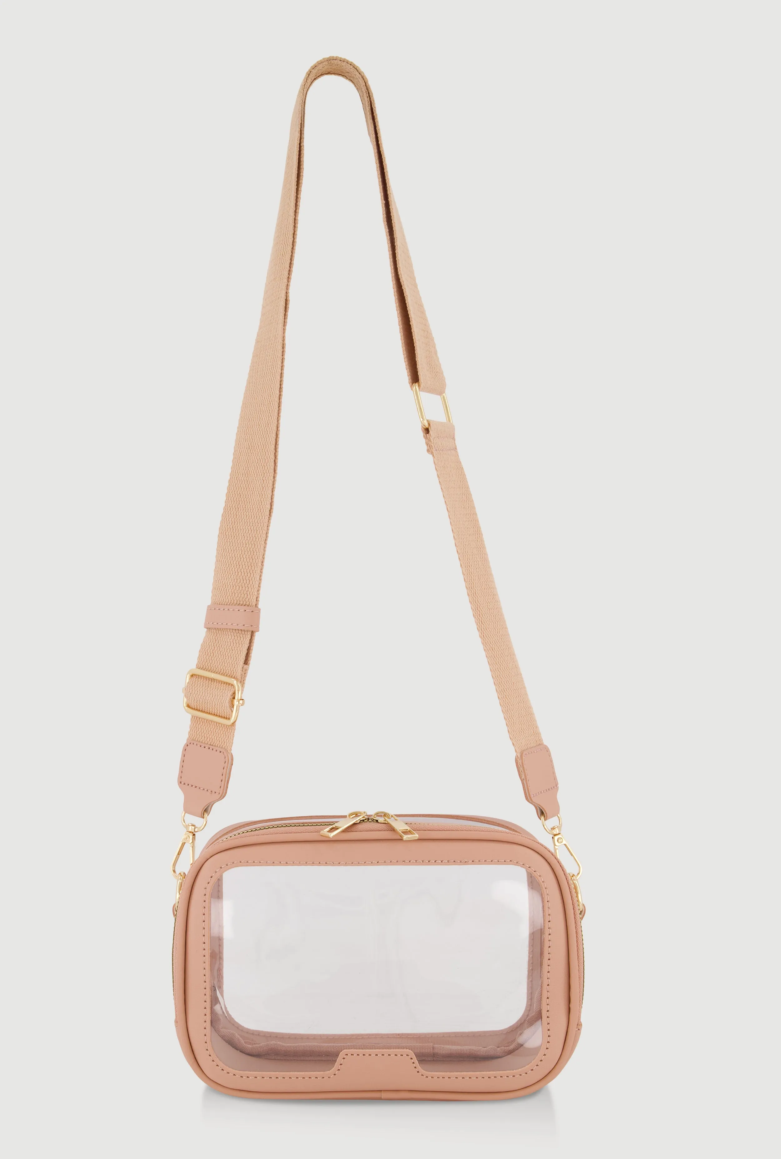 Contrast Trim Clear Crossbody Bag sold by Rainbow