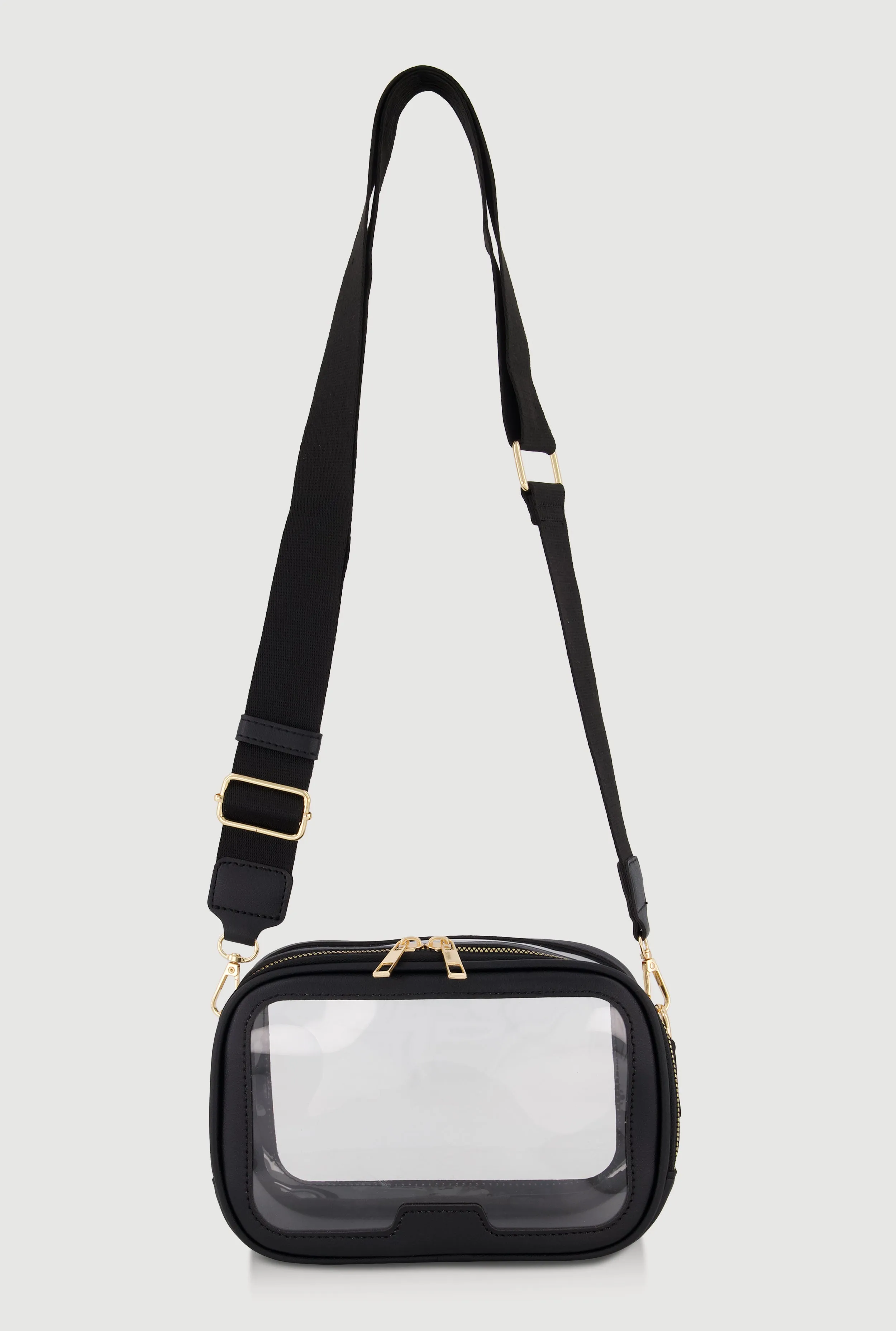 Contrast Trim Clear Crossbody Bag sold by Rainbow