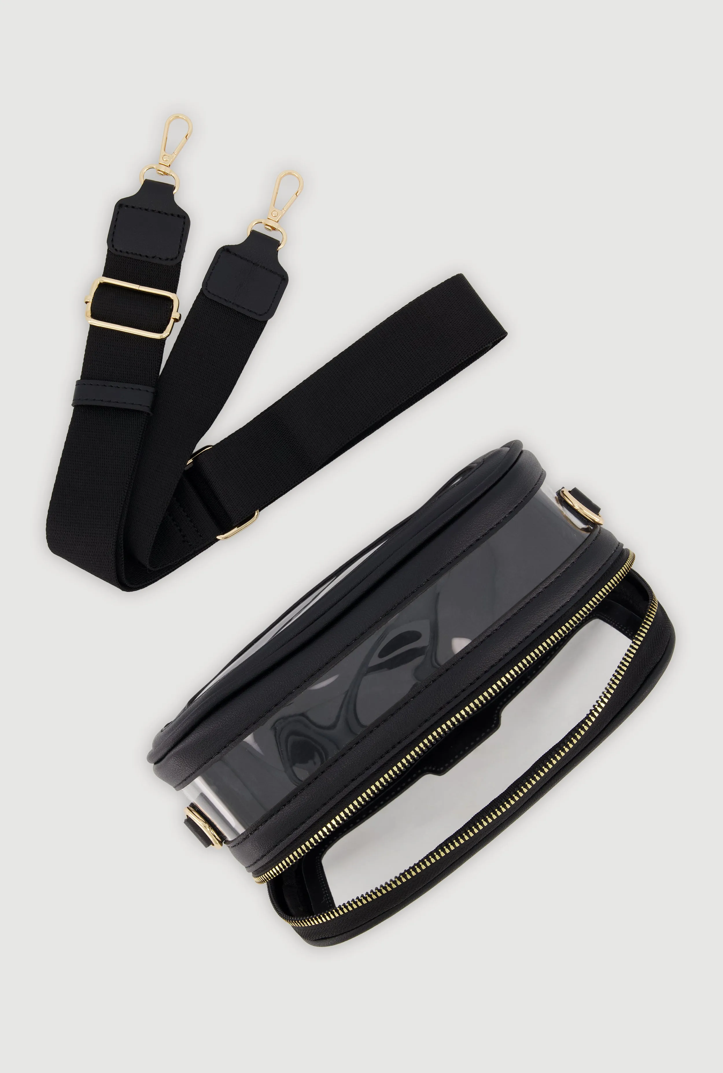 Contrast Trim Clear Crossbody Bag sold by Rainbow product image thumbnail 5