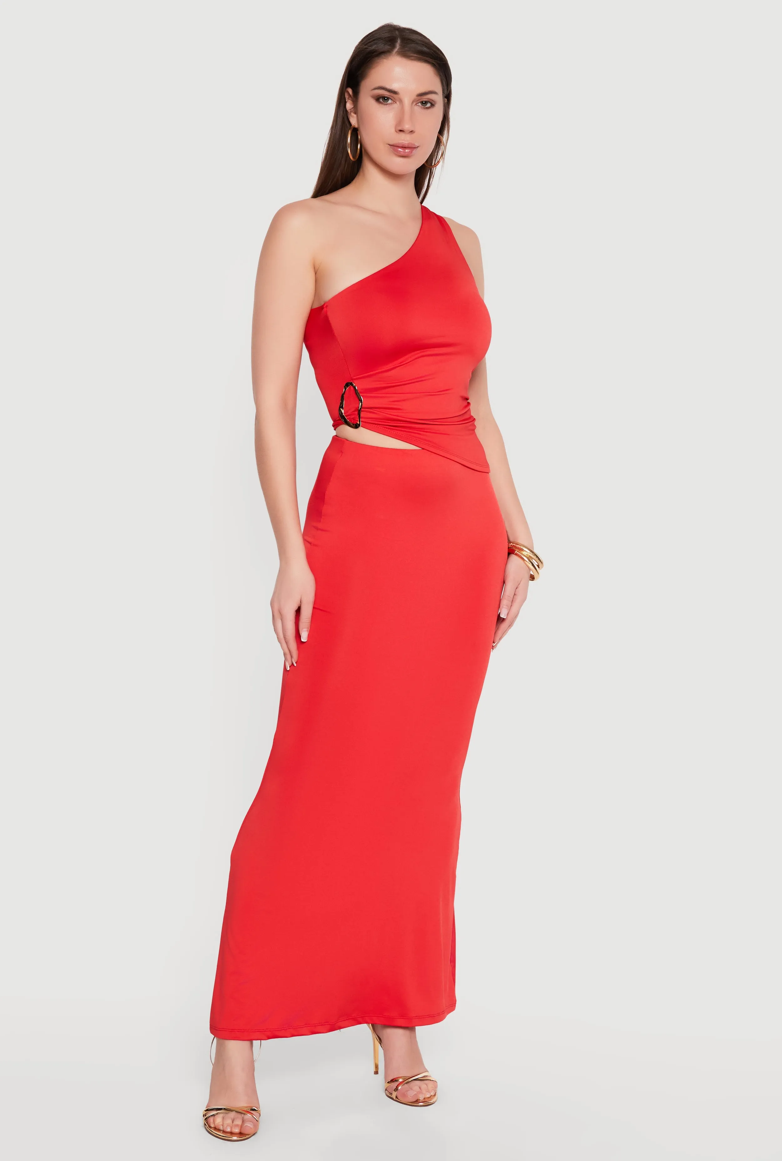 Solid High Waisted Mermaid Maxi Skirt sold by Rainbow product image thumbnail 4