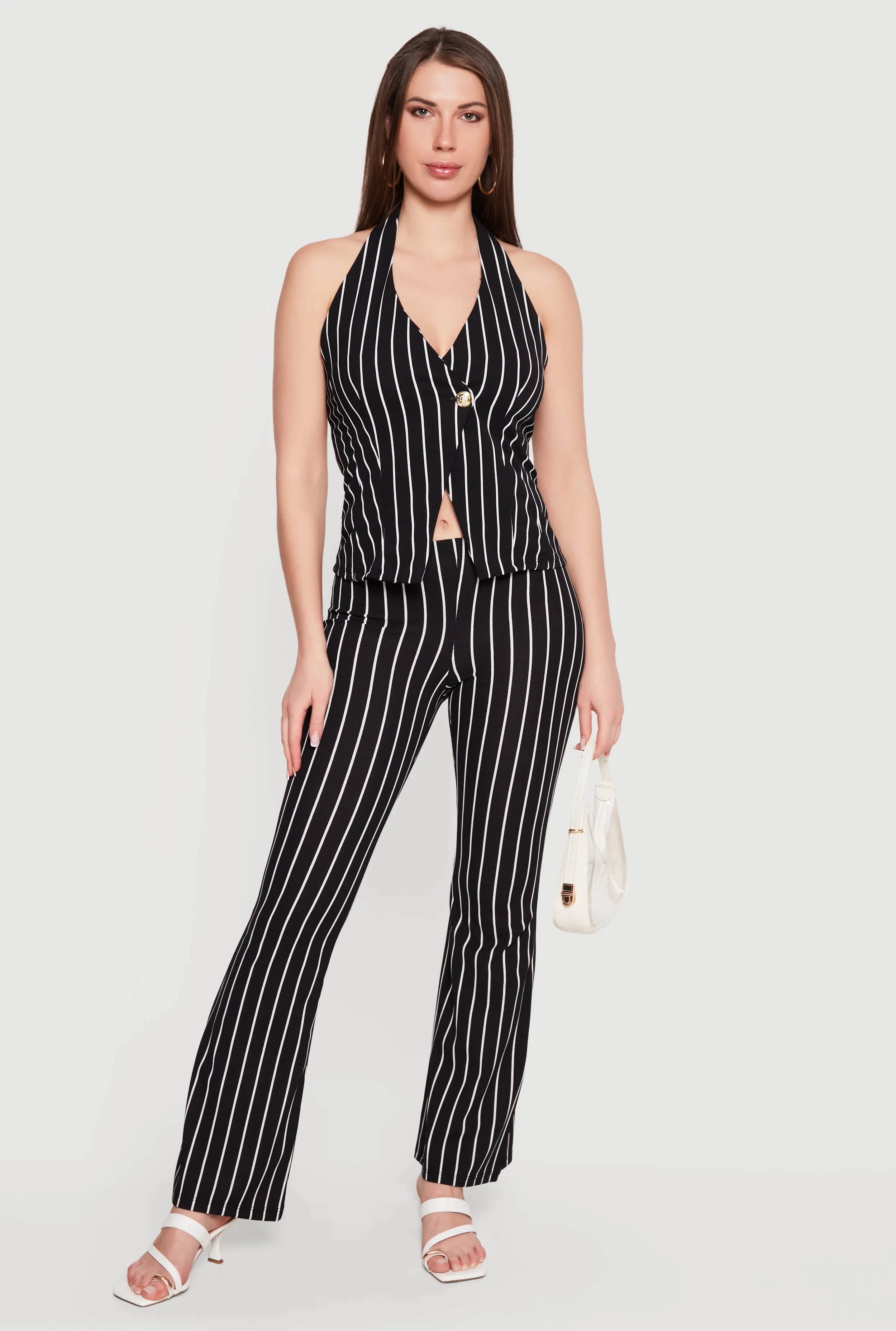 Striped Pull On Flare Pants sold by Rainbow product image thumbnail 2