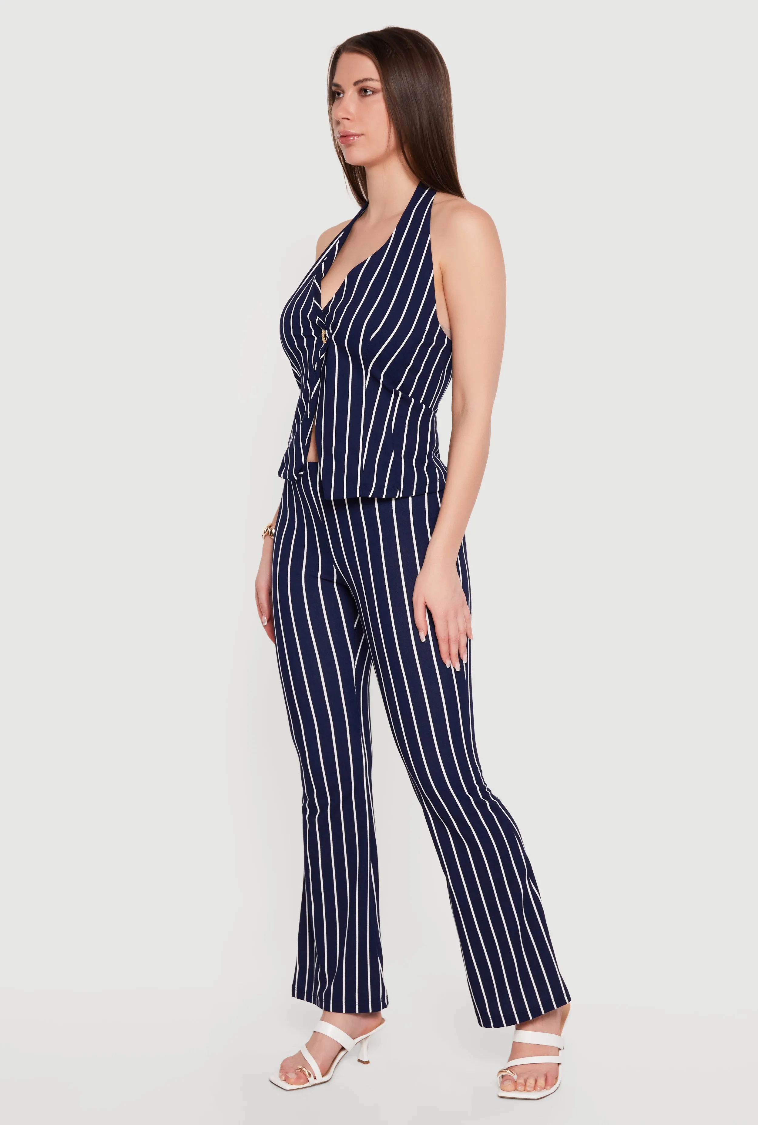 Striped Pull On Flare Pants sold by Rainbow product image thumbnail 2