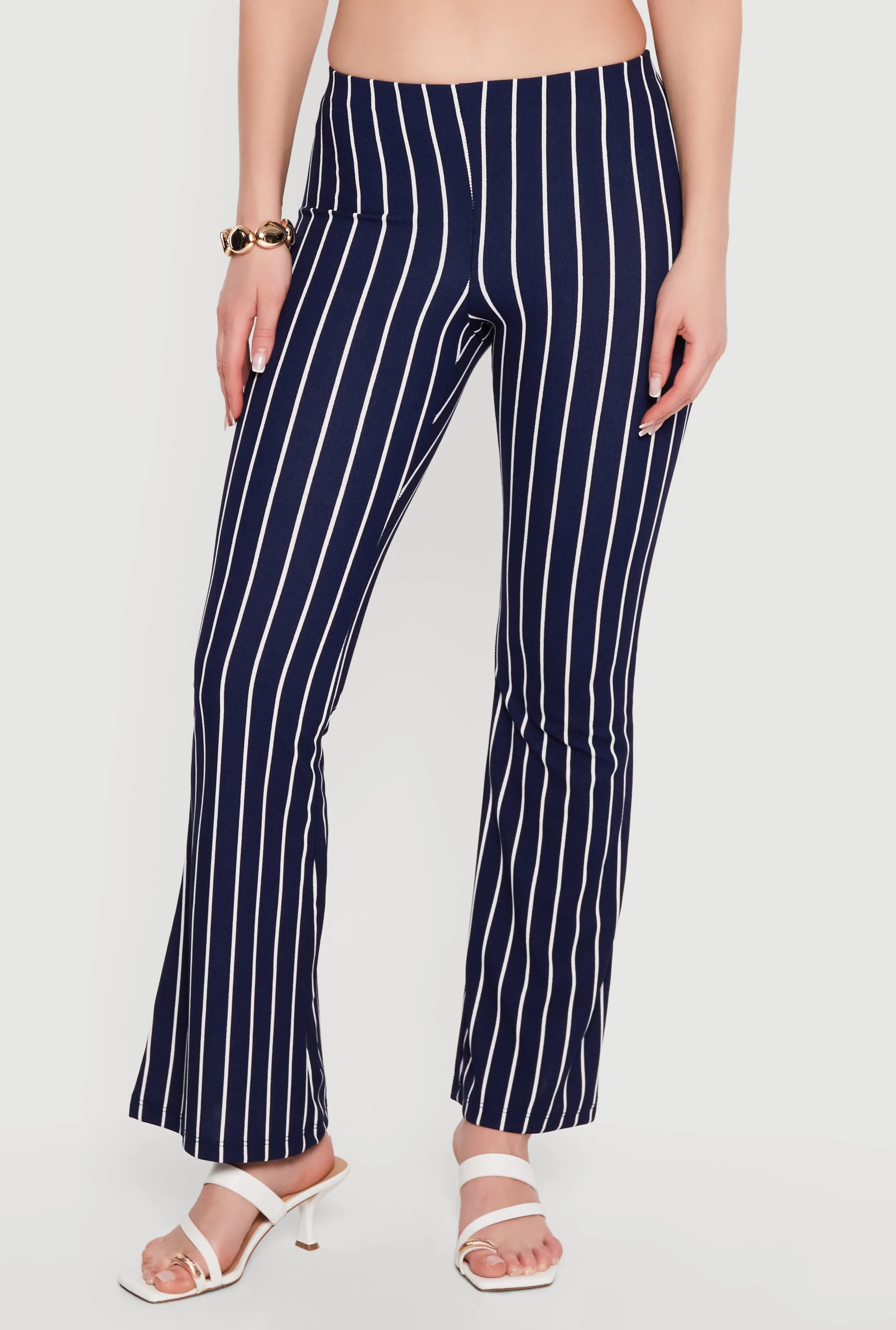 Striped Pull On Flare Pants sold by Rainbow product image thumbnail 3