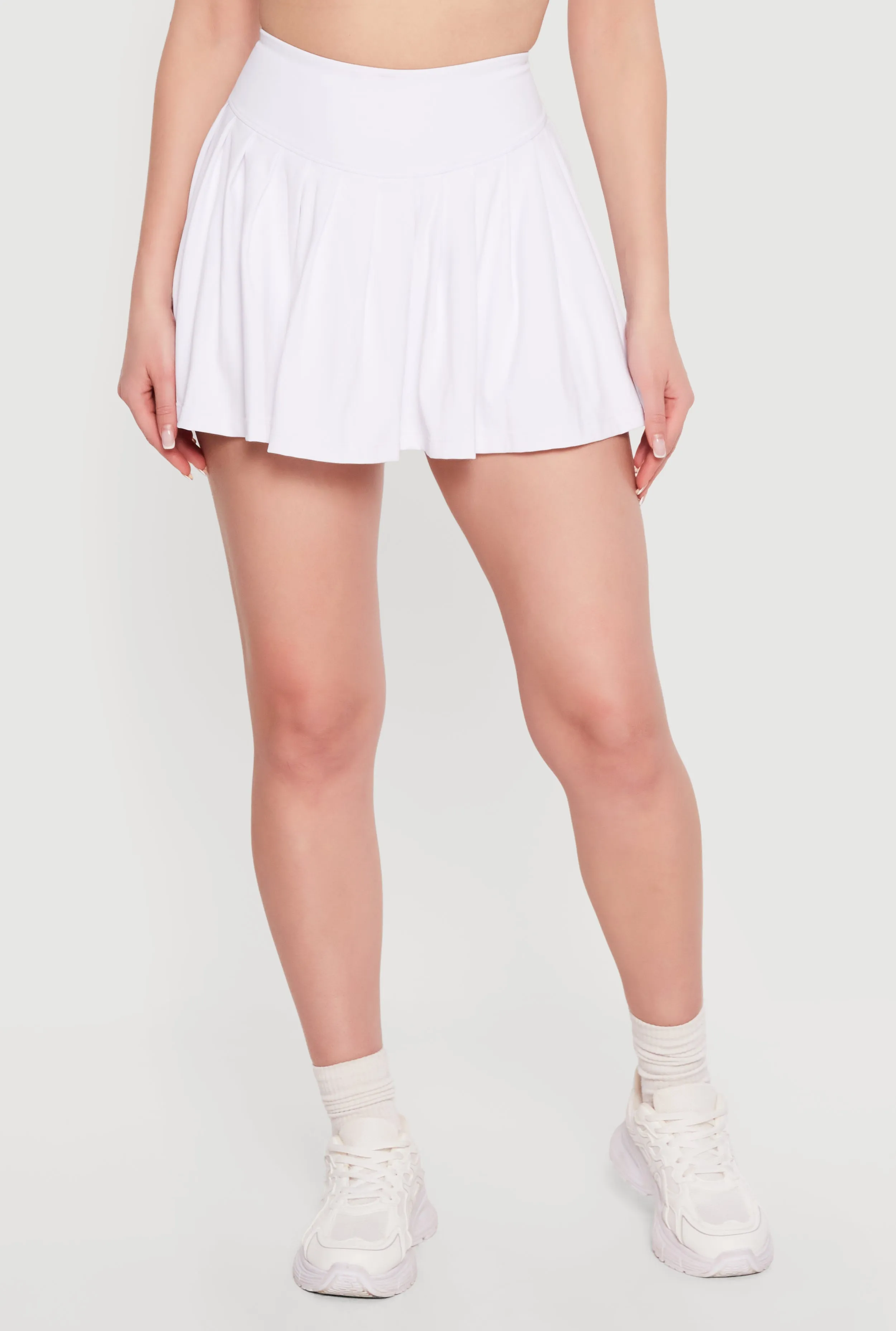 High Waisted Pleated Mini Tennis Skirt sold by Rainbow product image thumbnail 3