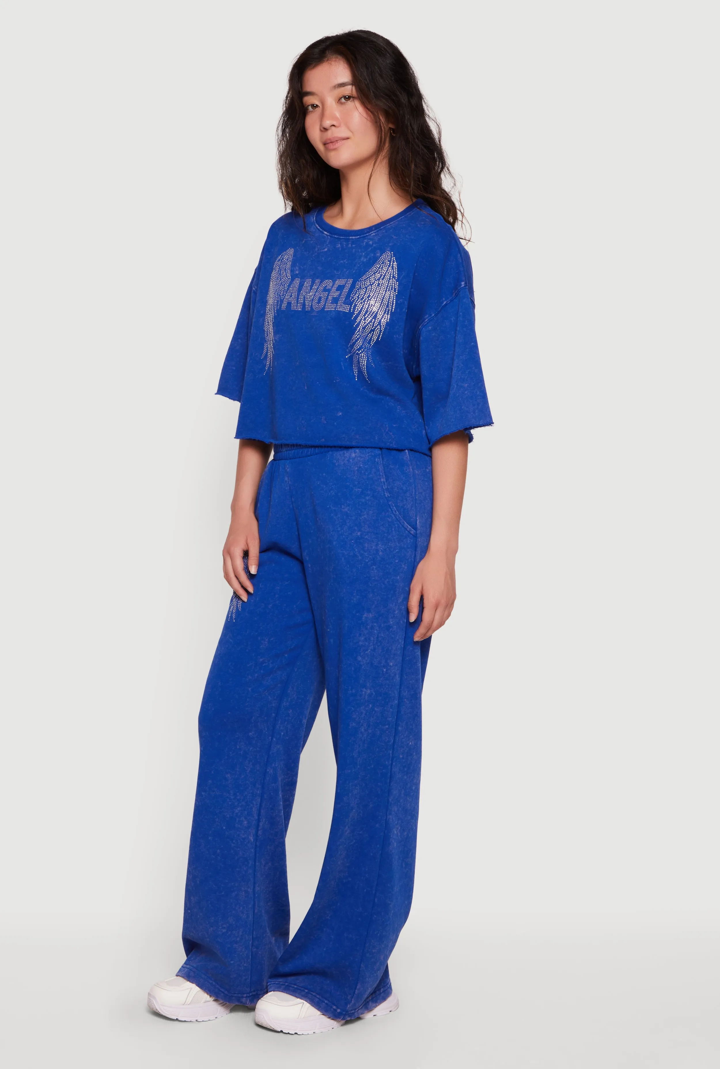 High Waisted Acid Wash Graphic Sweatpants sold by Rainbow product image thumbnail 2