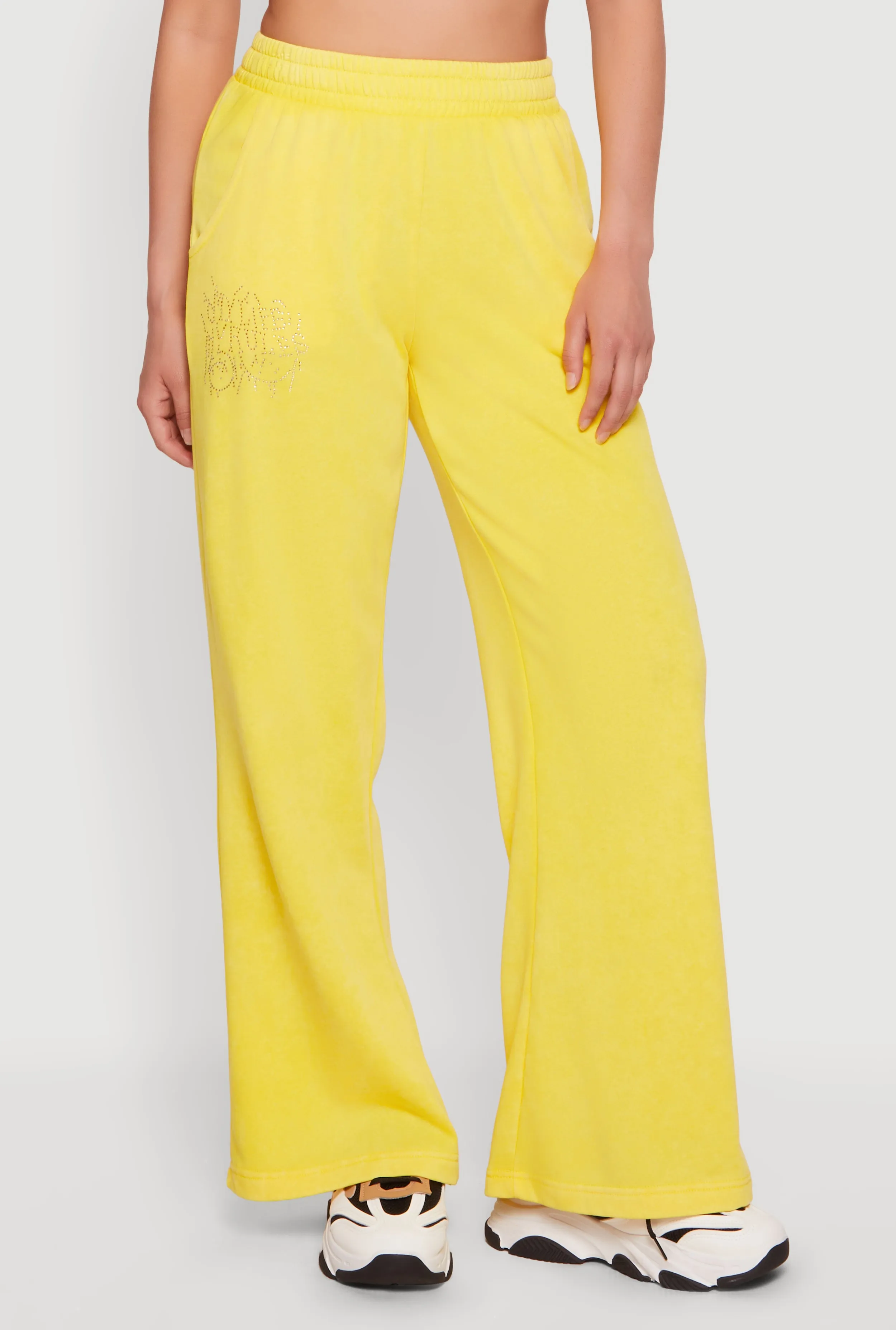 High Waisted Acid Wash Graphic Sweatpants sold by Rainbow product image thumbnail 3