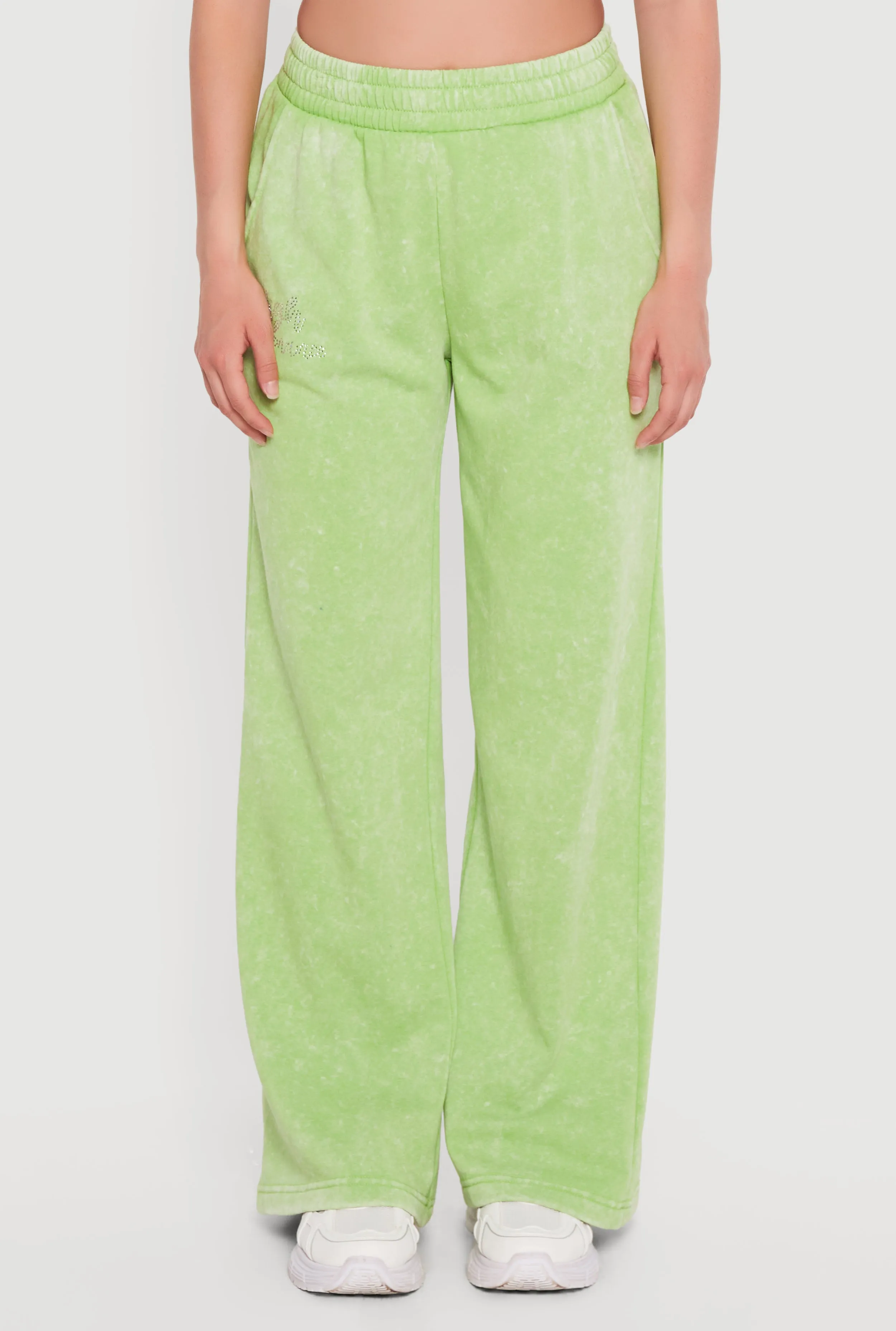 High Waisted Acid Wash Graphic Sweatpants sold by Rainbow product image thumbnail 3