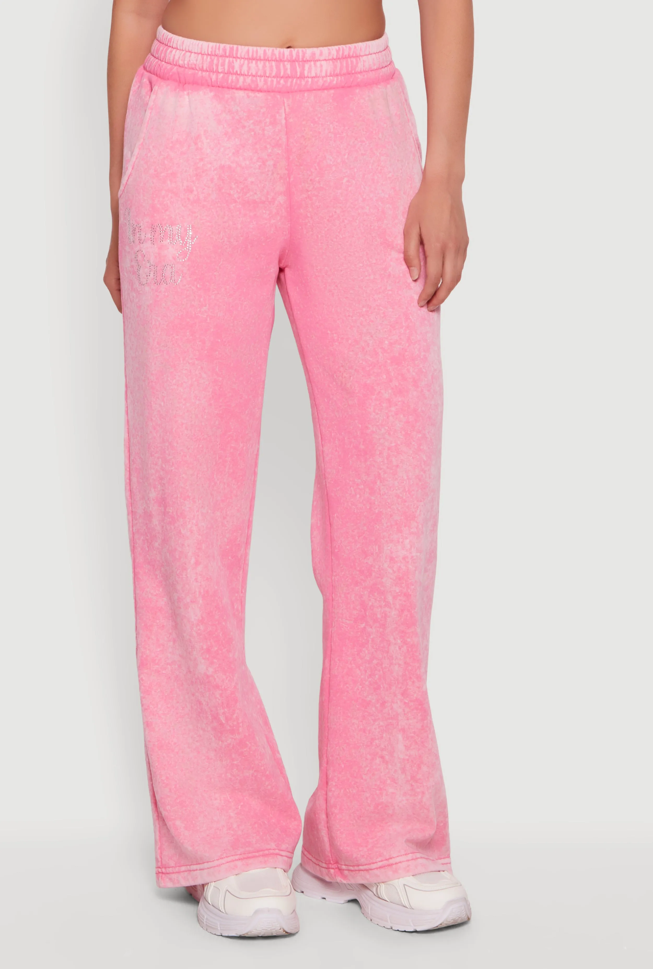 High Waisted Acid Wash Graphic Sweatpants sold by Rainbow product image thumbnail 3
