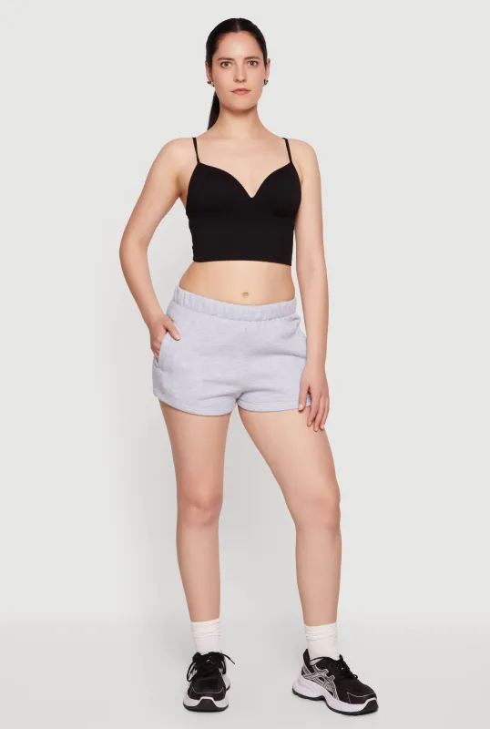 Fleece Sweatshorts with Pockets made by Rainbow