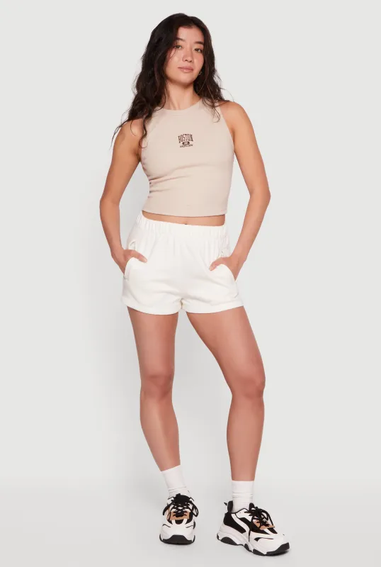 Fleece Sweatshorts with Pockets made by Rainbow