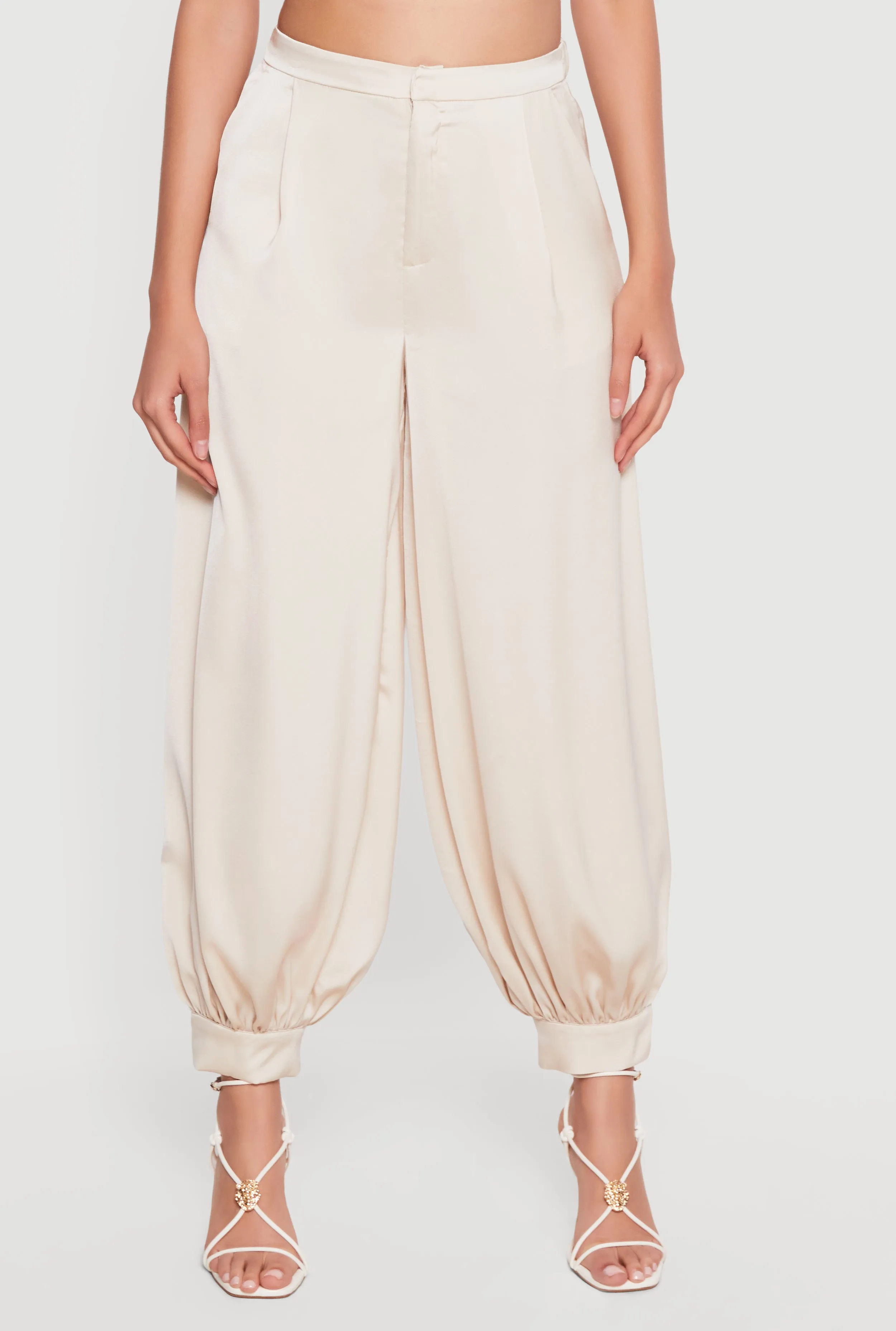 Satin Tapered Leg Harem Pants sold by Rainbow product image thumbnail 3