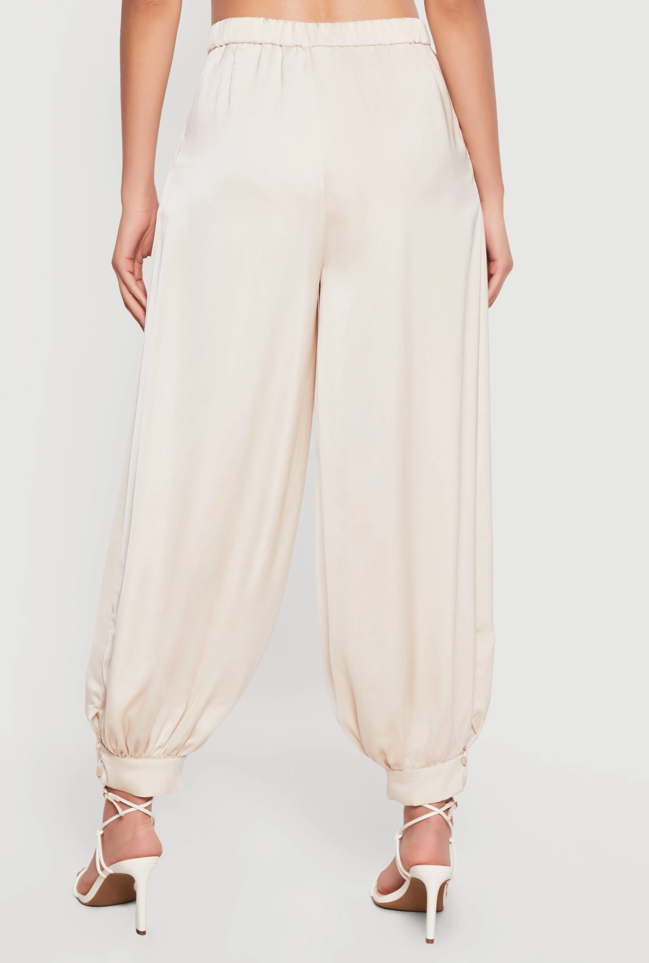 Satin Tapered Leg Harem Pants sold by Rainbow product image thumbnail 5