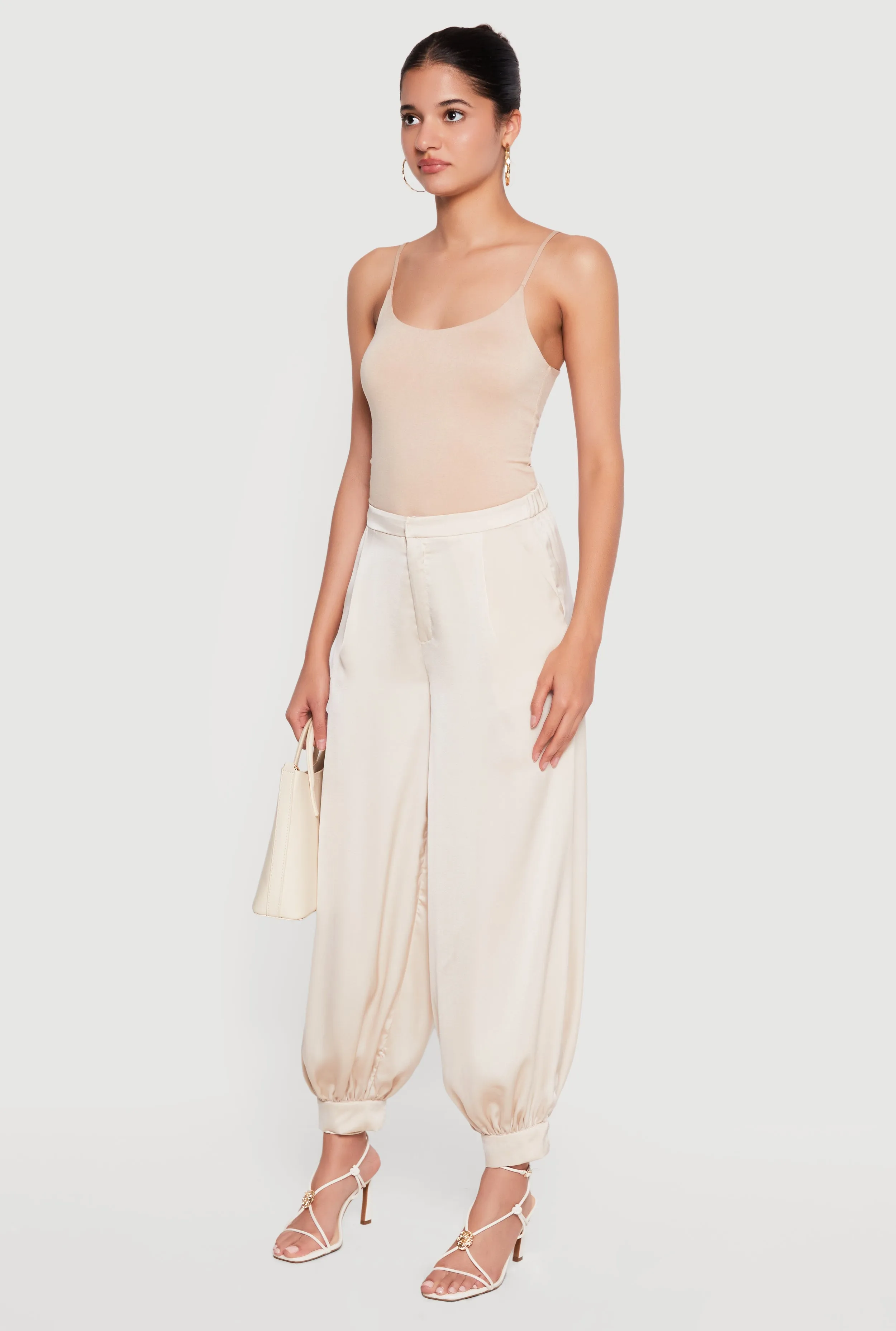 Satin Tapered Leg Harem Pants sold by Rainbow product image thumbnail 2