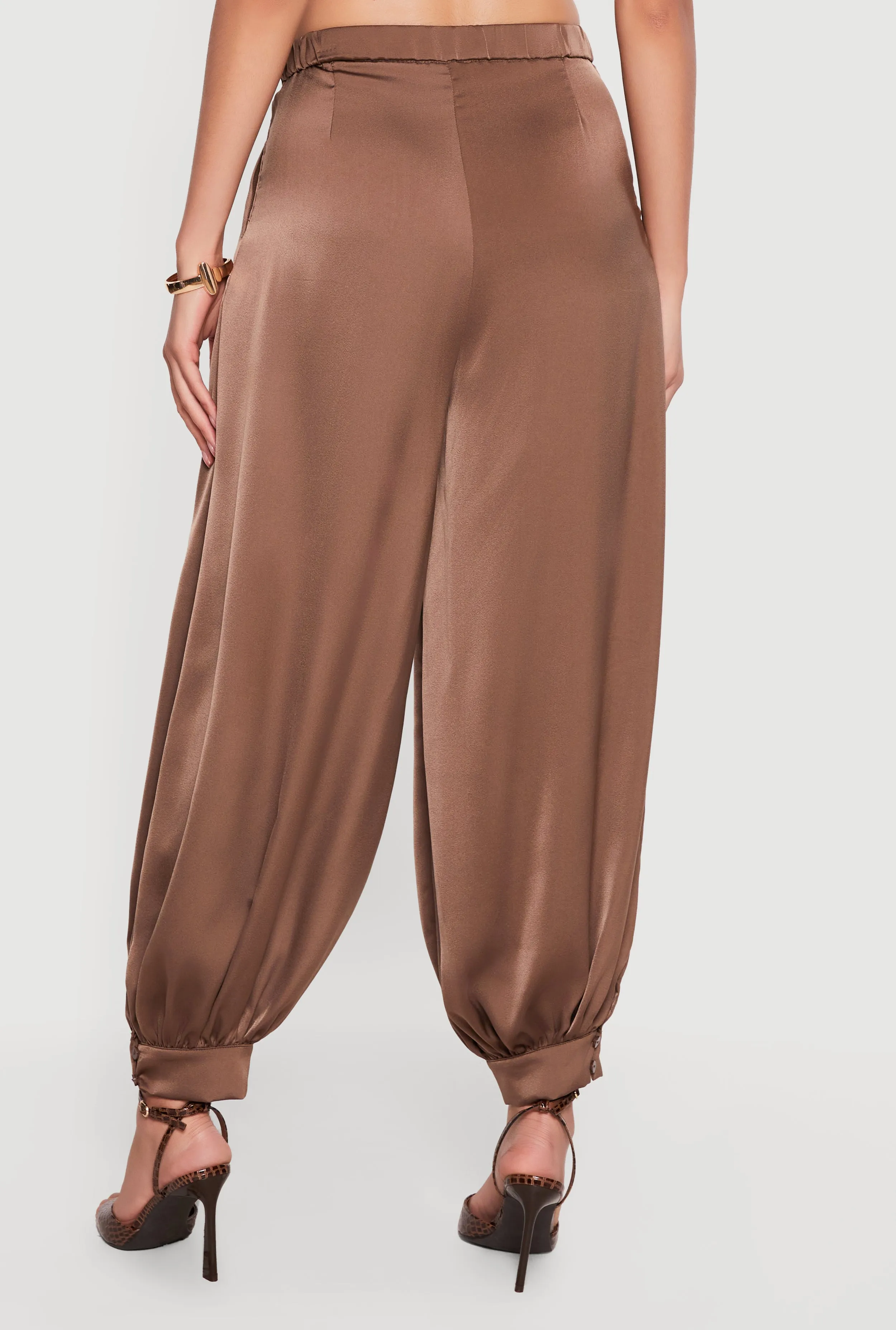 Satin Tapered Leg Harem Pants sold by Rainbow product image thumbnail 5