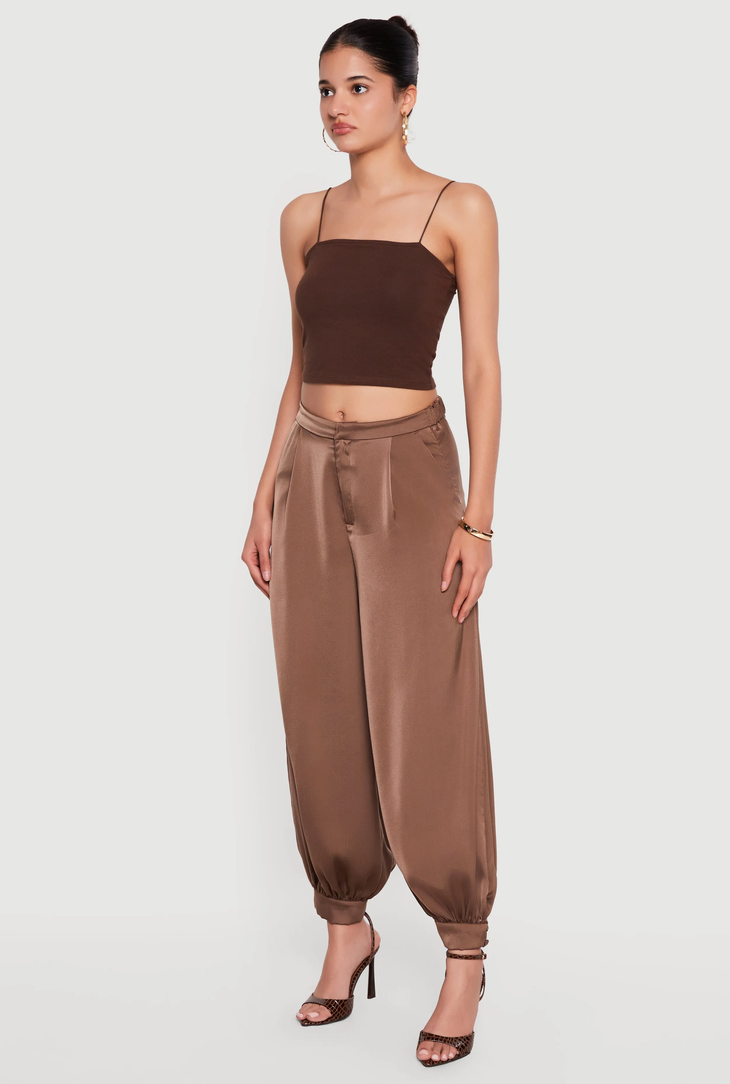 Satin Tapered Leg Harem Pants sold by Rainbow product image thumbnail 2