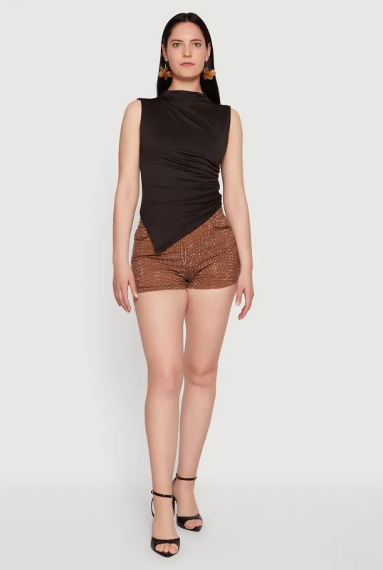 Trendy Rhinestone Shorts made by Daisy