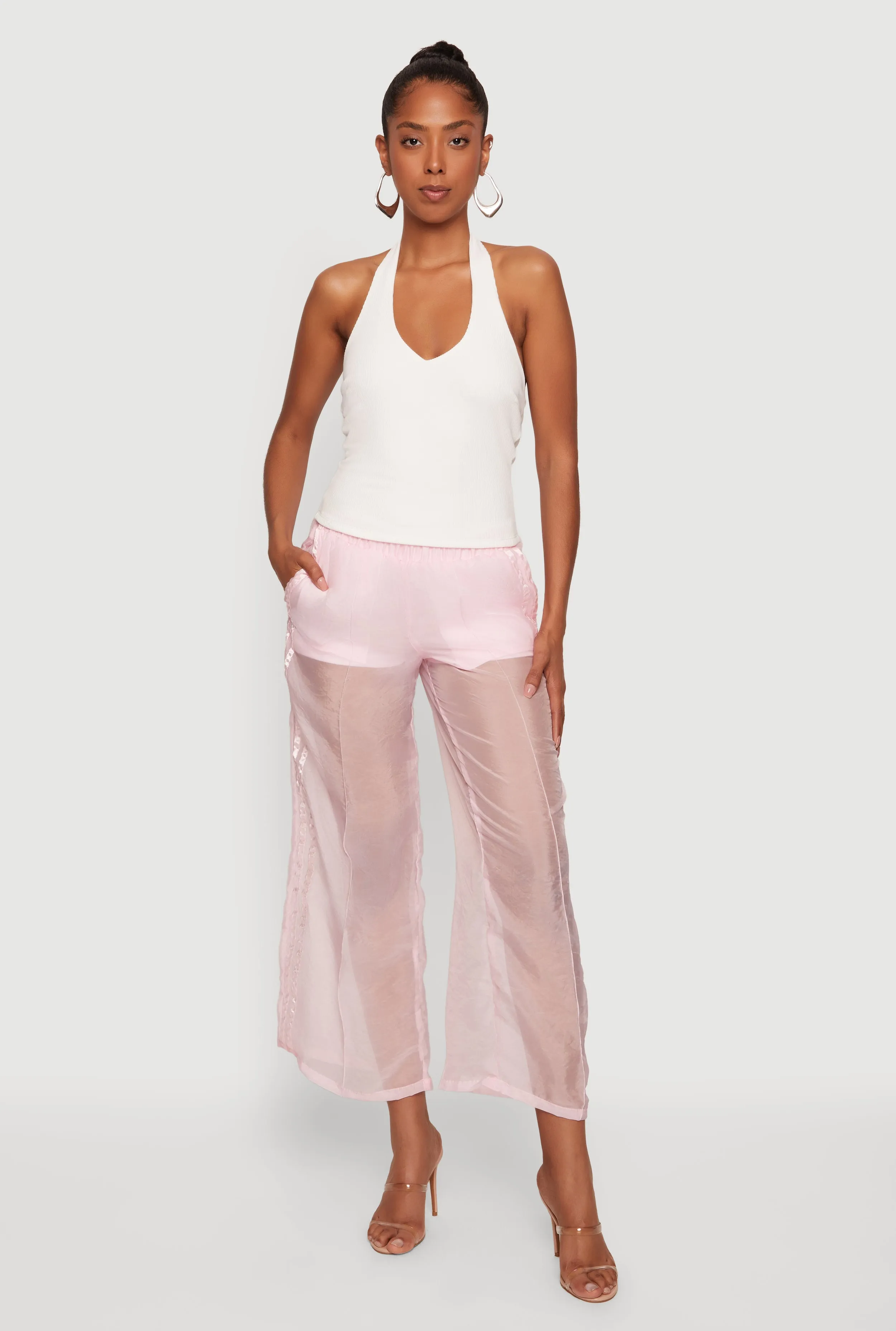 Organza Varsity Stripe Straight Leg Pants sold by Rainbow product image thumbnail 3