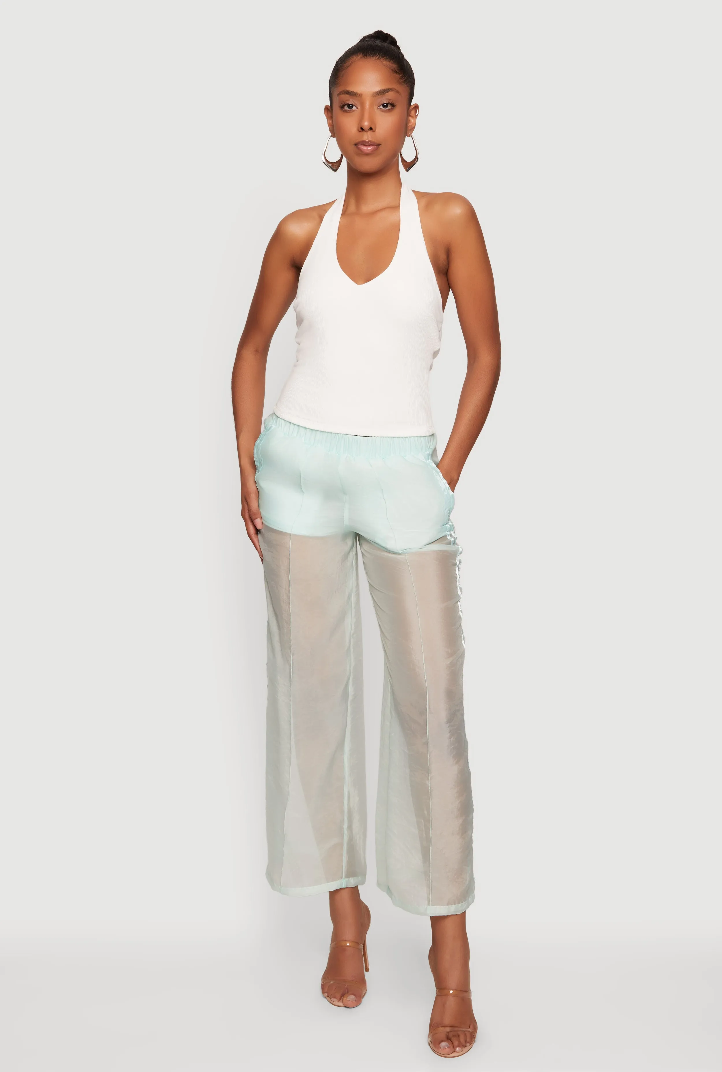 Organza Varsity Stripe Straight Leg Pants sold by Rainbow product image thumbnail 4