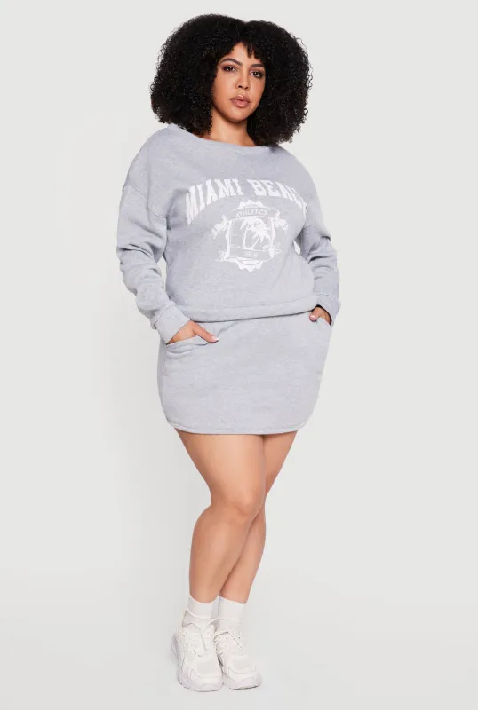 Plus Size Fleece Lined Pencil Skirt with Shorts Lining made by Rainbow