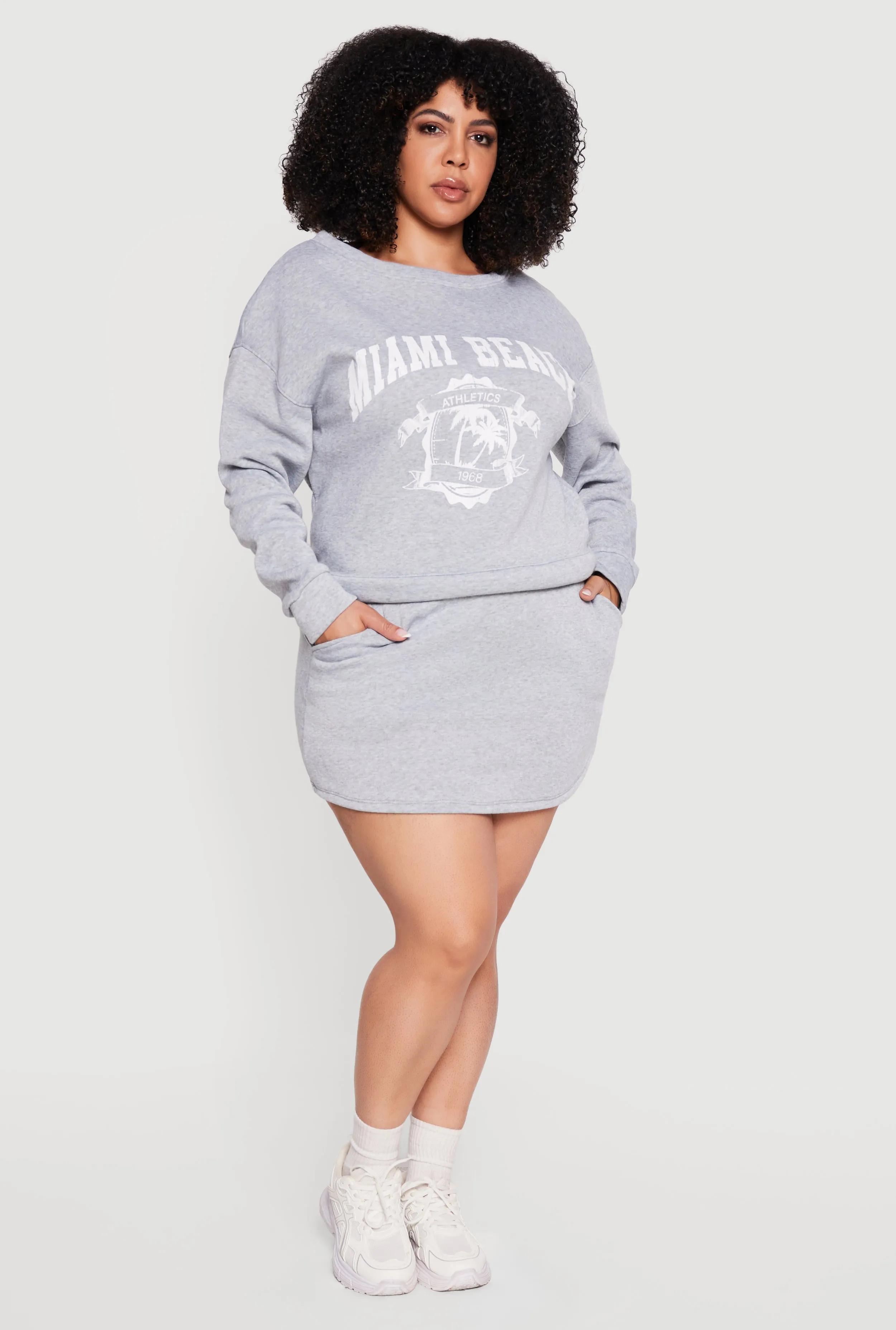 Plus Size Fleece Lined Pencil Skirt with Shorts Lining sold by Rainbow