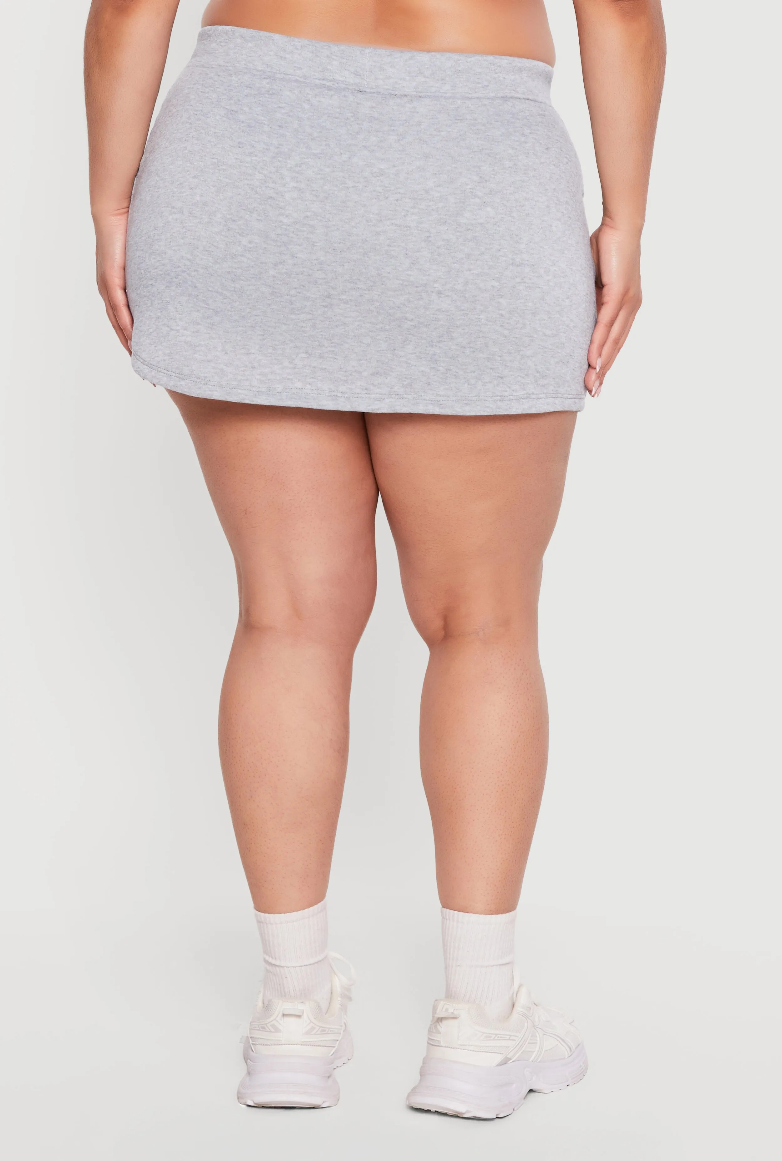 Plus Size Fleece Lined Pencil Skirt with Shorts Lining sold by Rainbow product image thumbnail 5