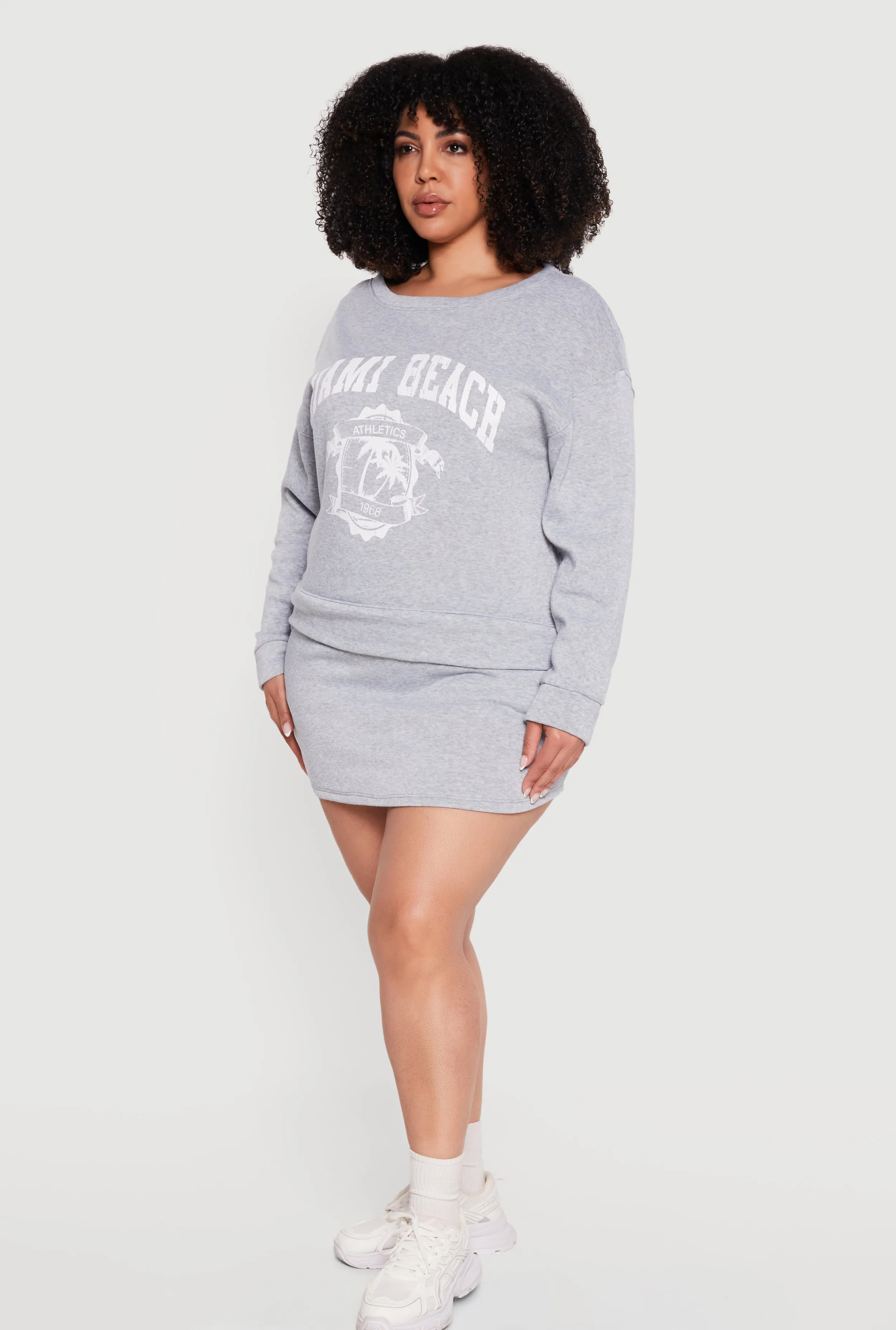 Plus Size Fleece Lined Pencil Skirt with Shorts Lining sold by Rainbow product image thumbnail 2