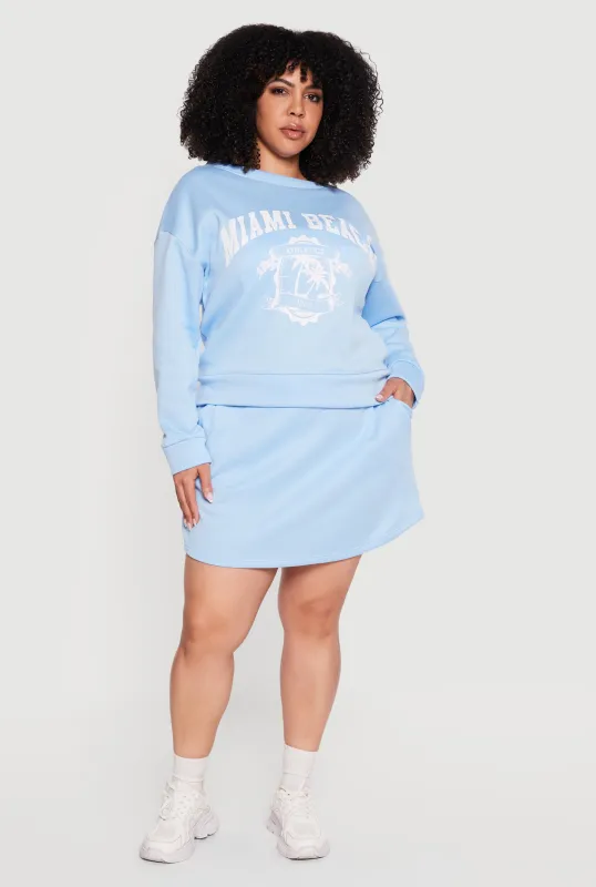 Plus Size Fleece Lined Pencil Skirt with Shorts Lining made by Rainbow