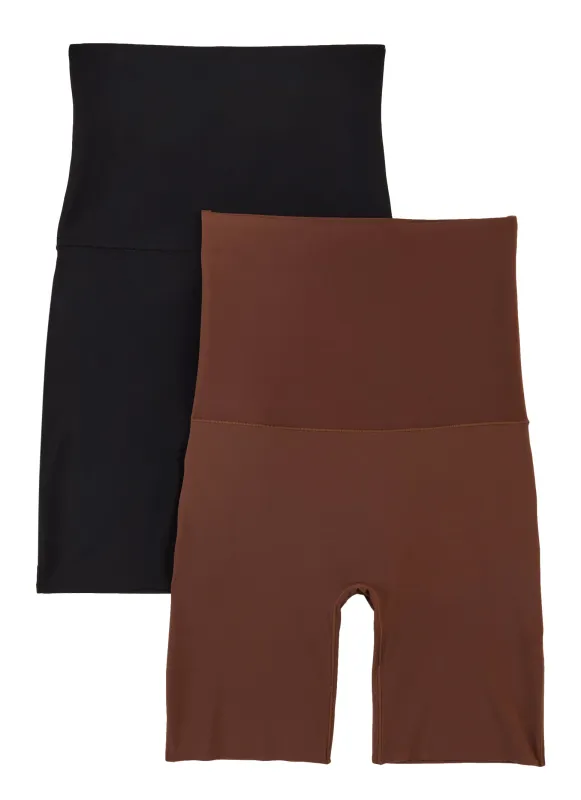 Snatched High Waist Biker Shorts 2 Pack made by Rainbow