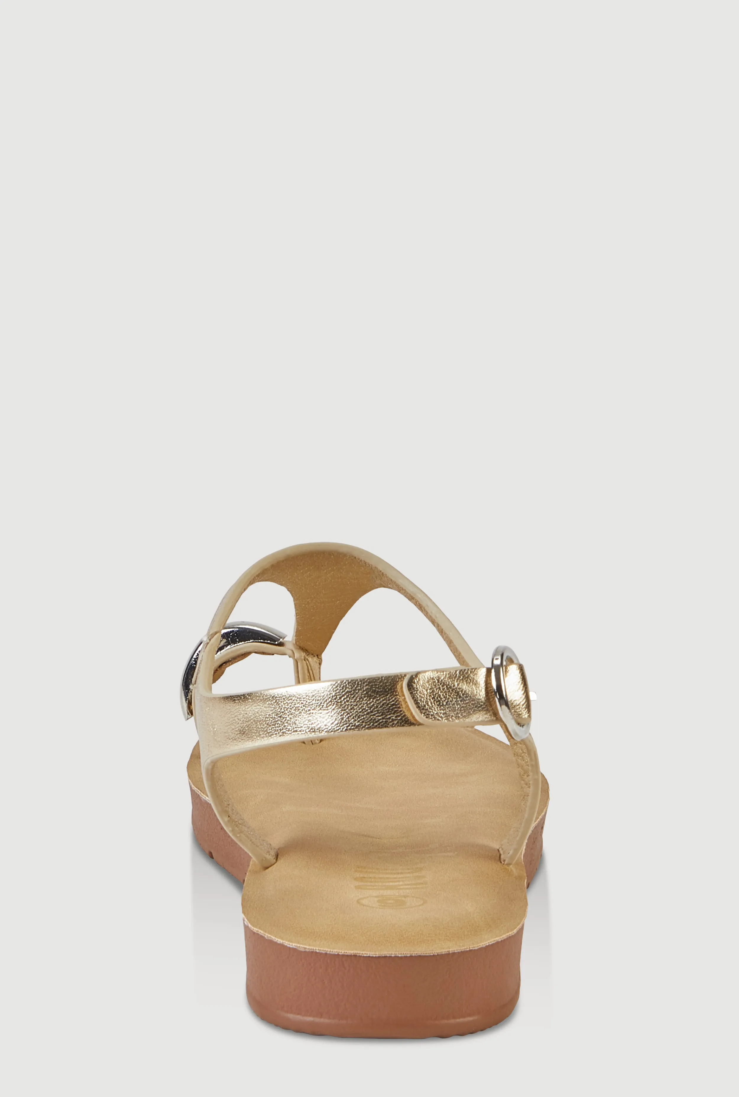Metallic Detail Toe Loop Ankle Strap Sandals sold by Rainbow product image thumbnail 3