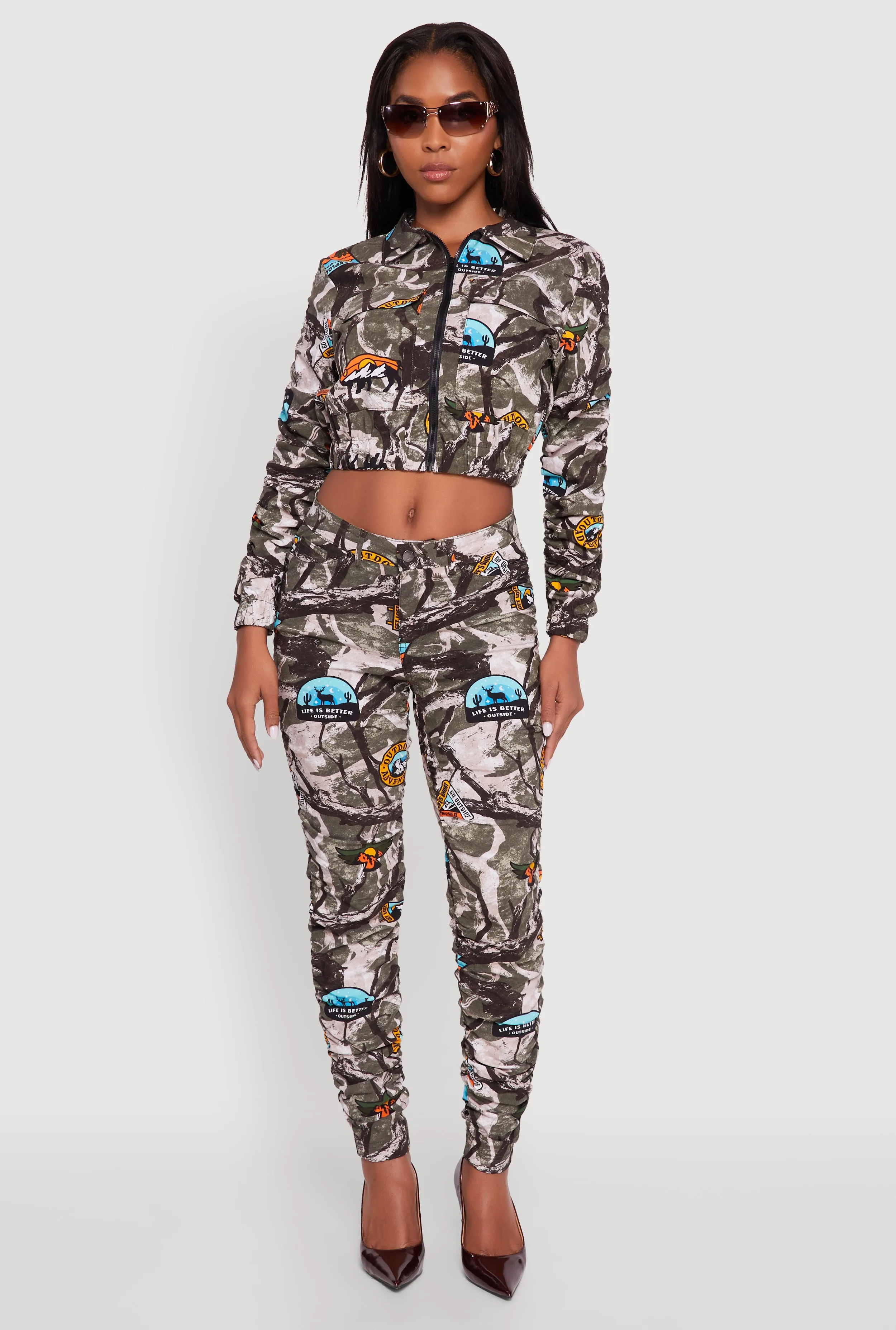 Printed Pattern Stacked Pants sold by Rainbow product image thumbnail 3