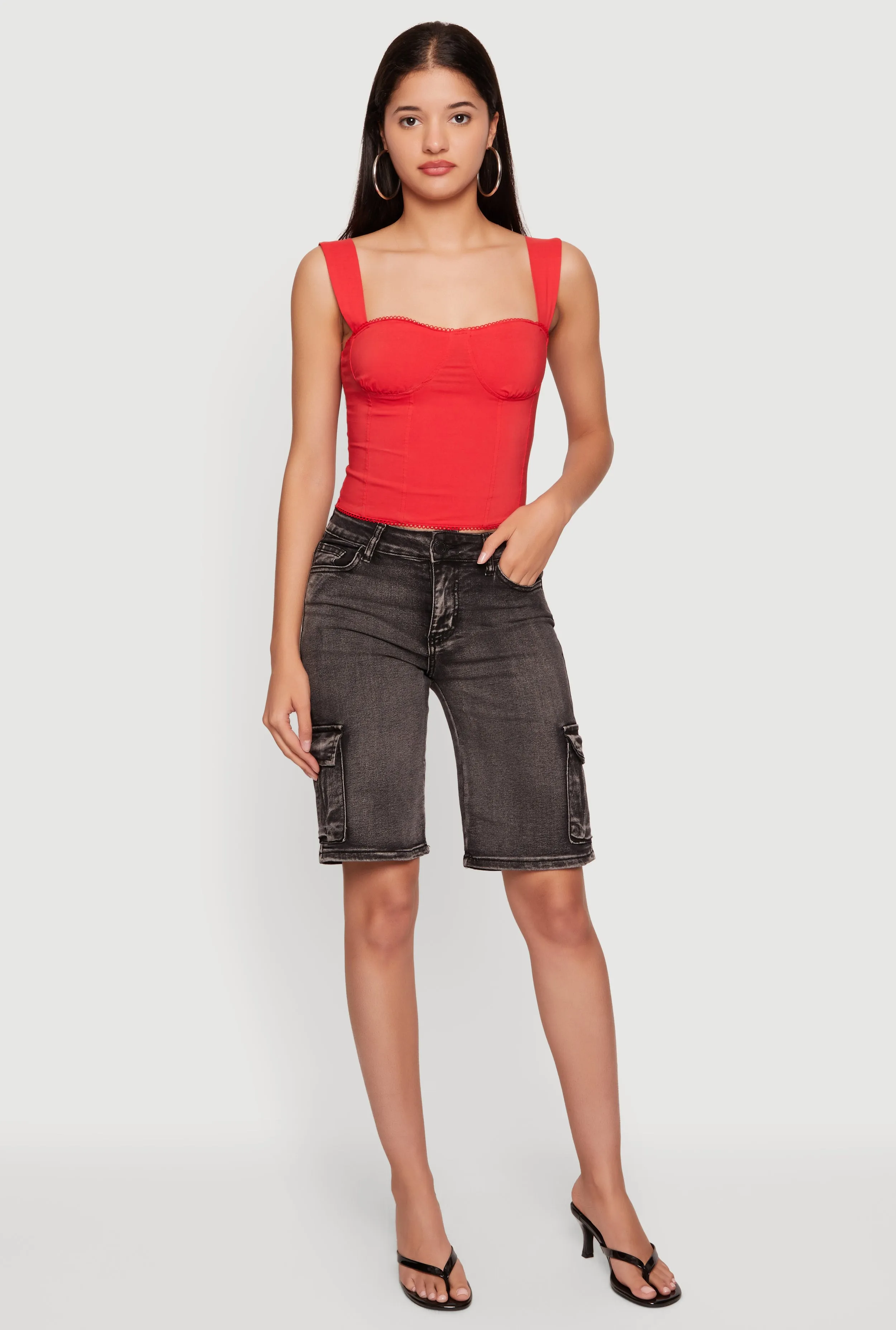 Crochet Trim Bustier Top sold by Rainbow product image thumbnail 4