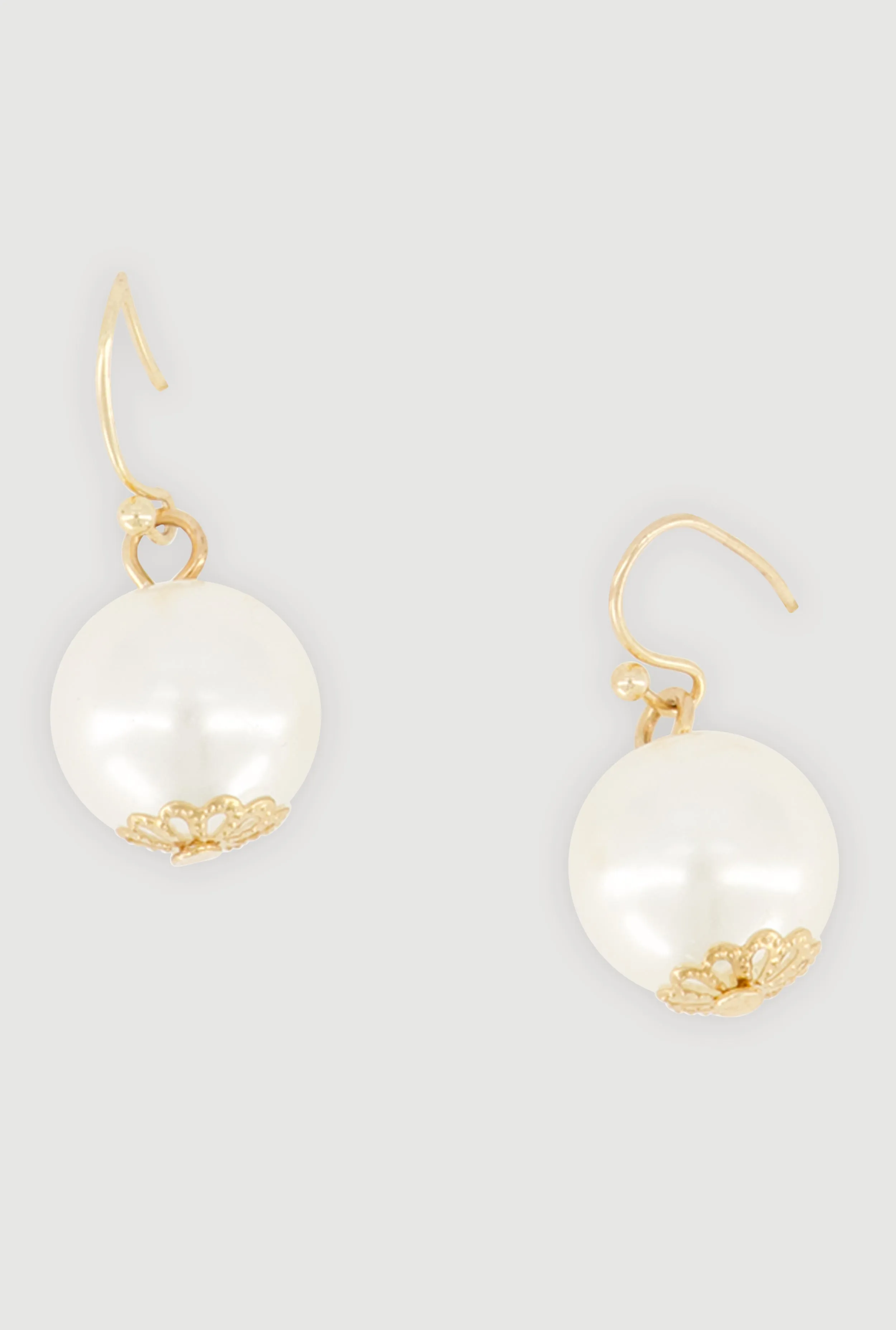 Faux Pearl Layered Necklace and Drop Earrings with Bracelets sold by Rainbow product image thumbnail 5
