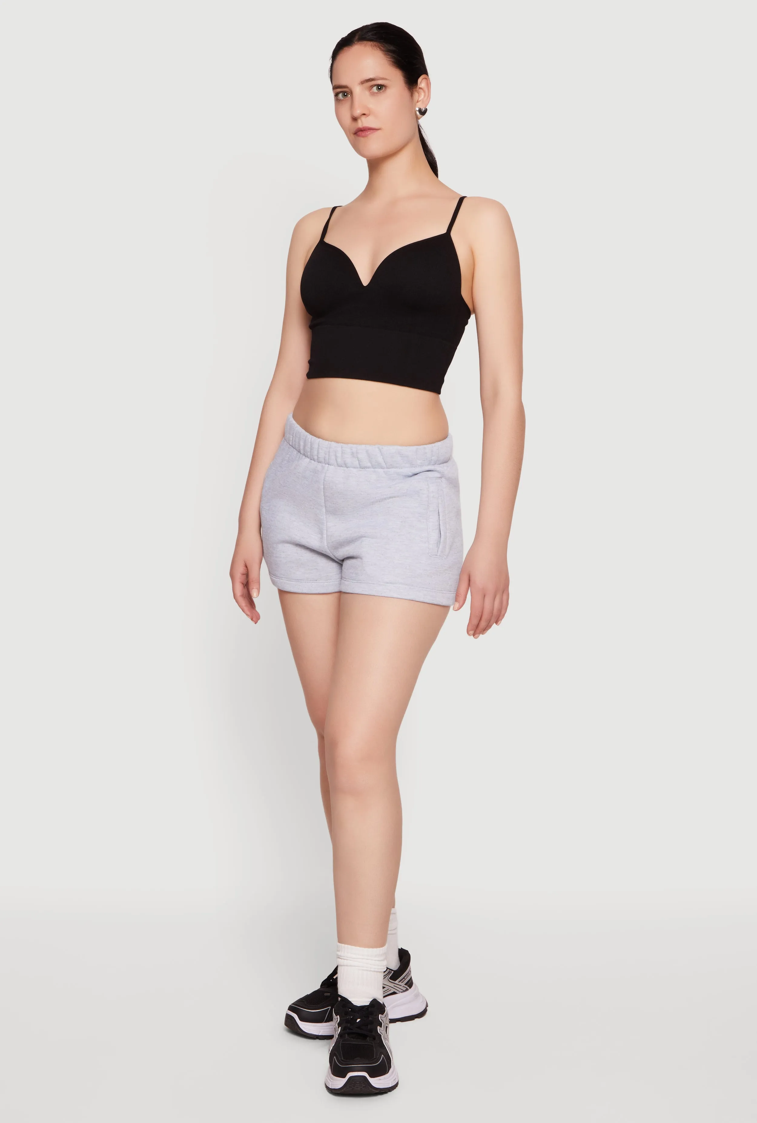 Mesh Shelf Bra Detail Cropped Cami sold by Rainbow product image thumbnail 3