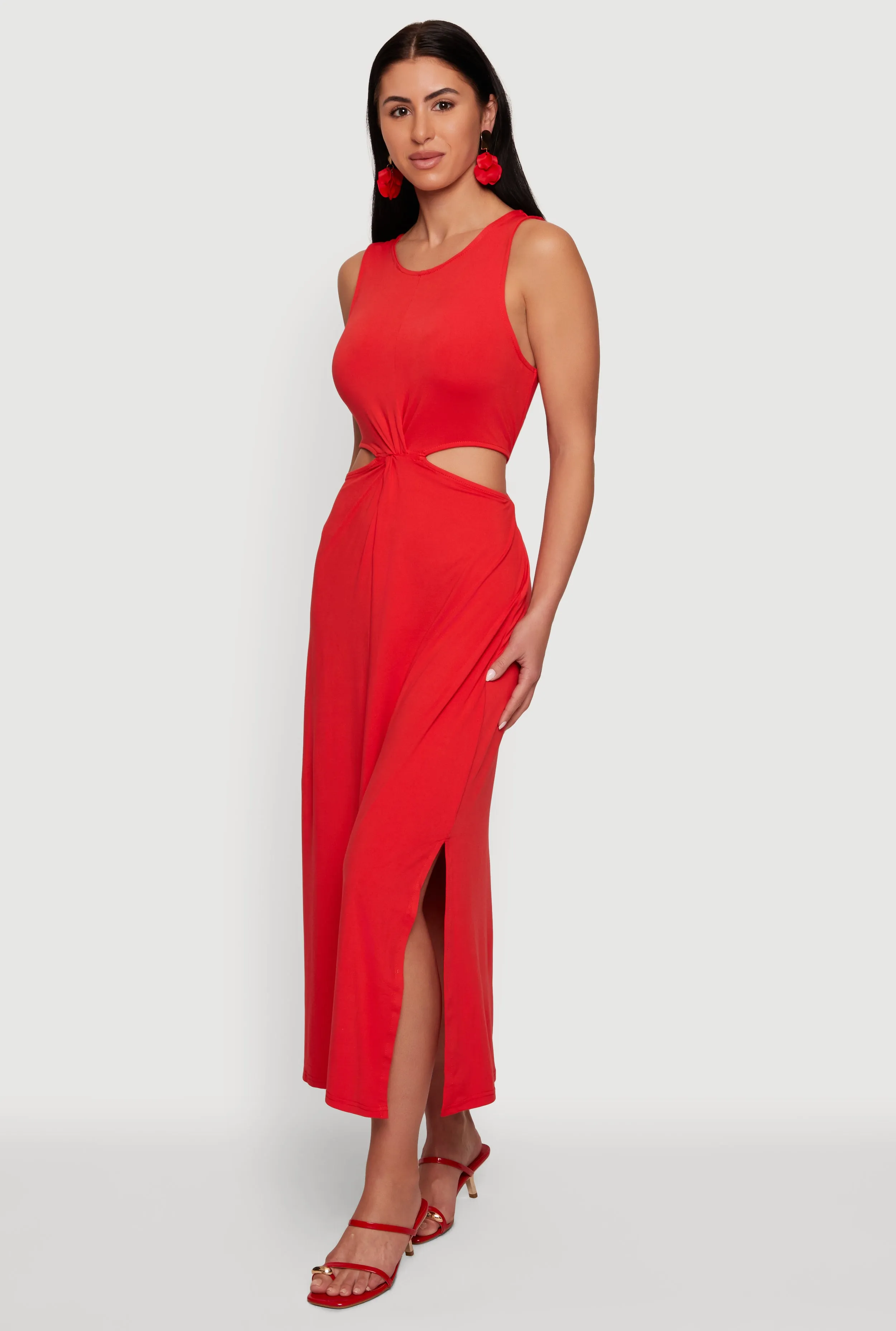 Sleeveless Side Cutout Midi Dress sold by Rainbow product image thumbnail 2