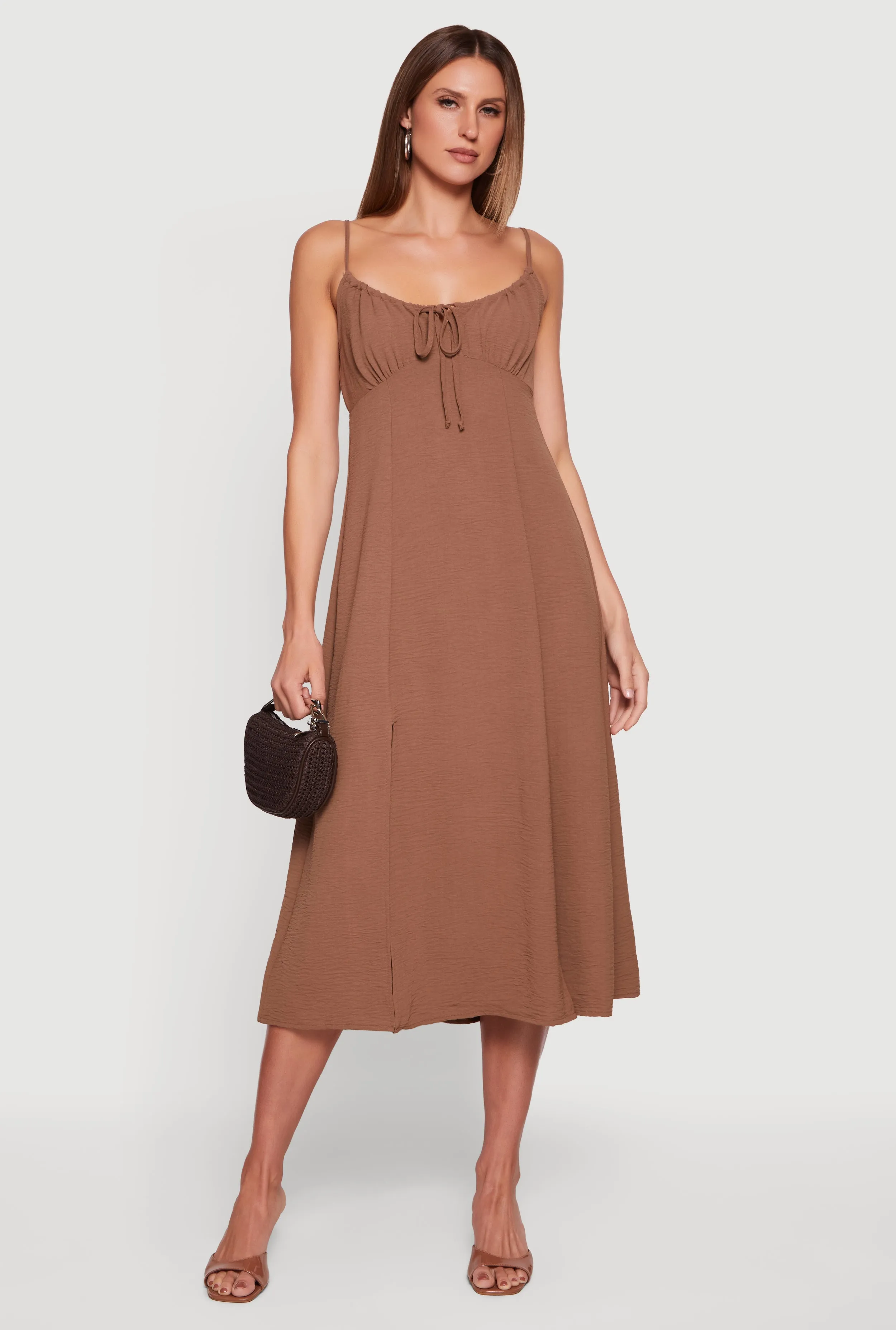 Crepe Knit Side Slit Maxi Dress sold by Rainbow product image thumbnail 2