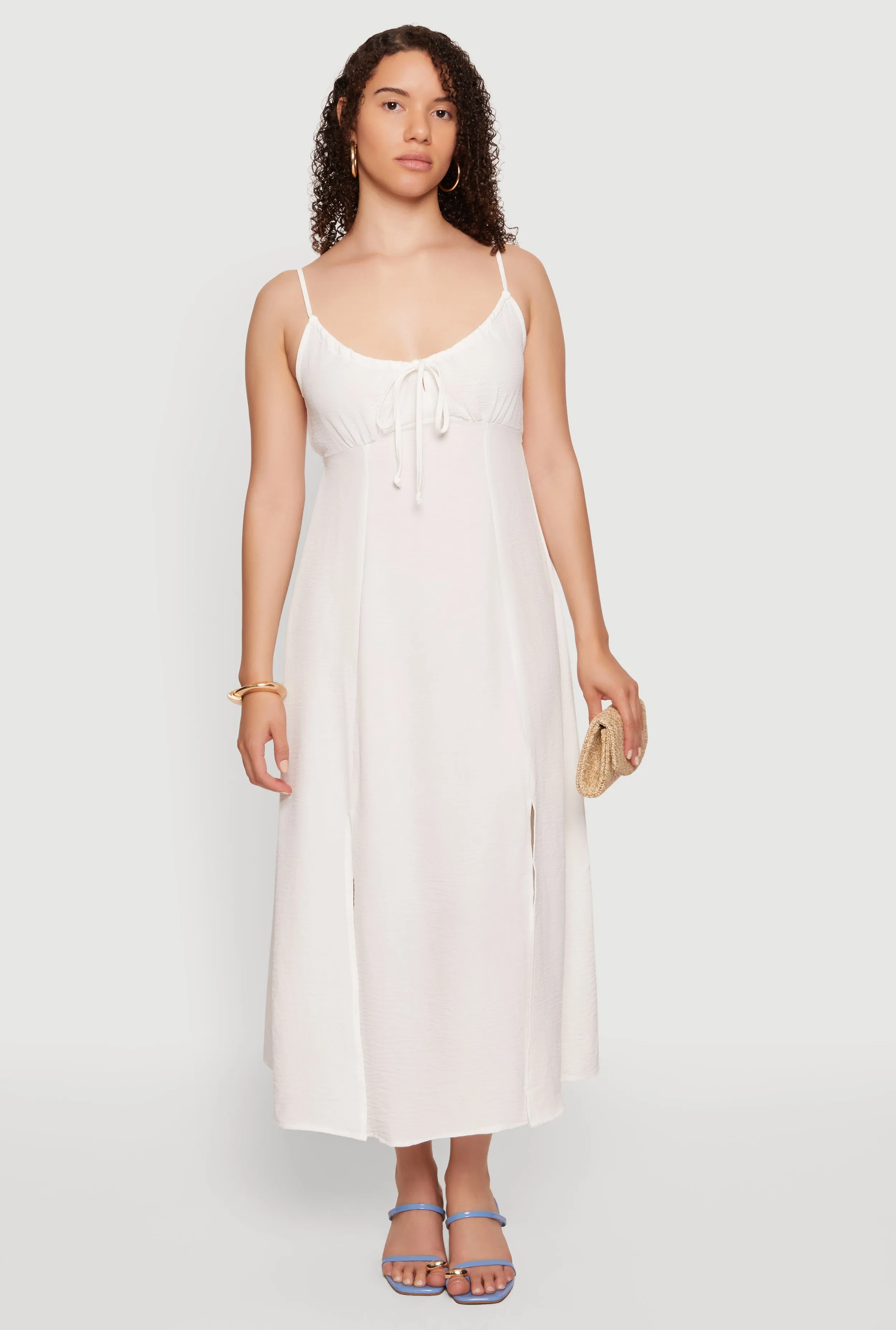 Crepe Knit Side Slit Maxi Dress sold by Rainbow product image thumbnail 3