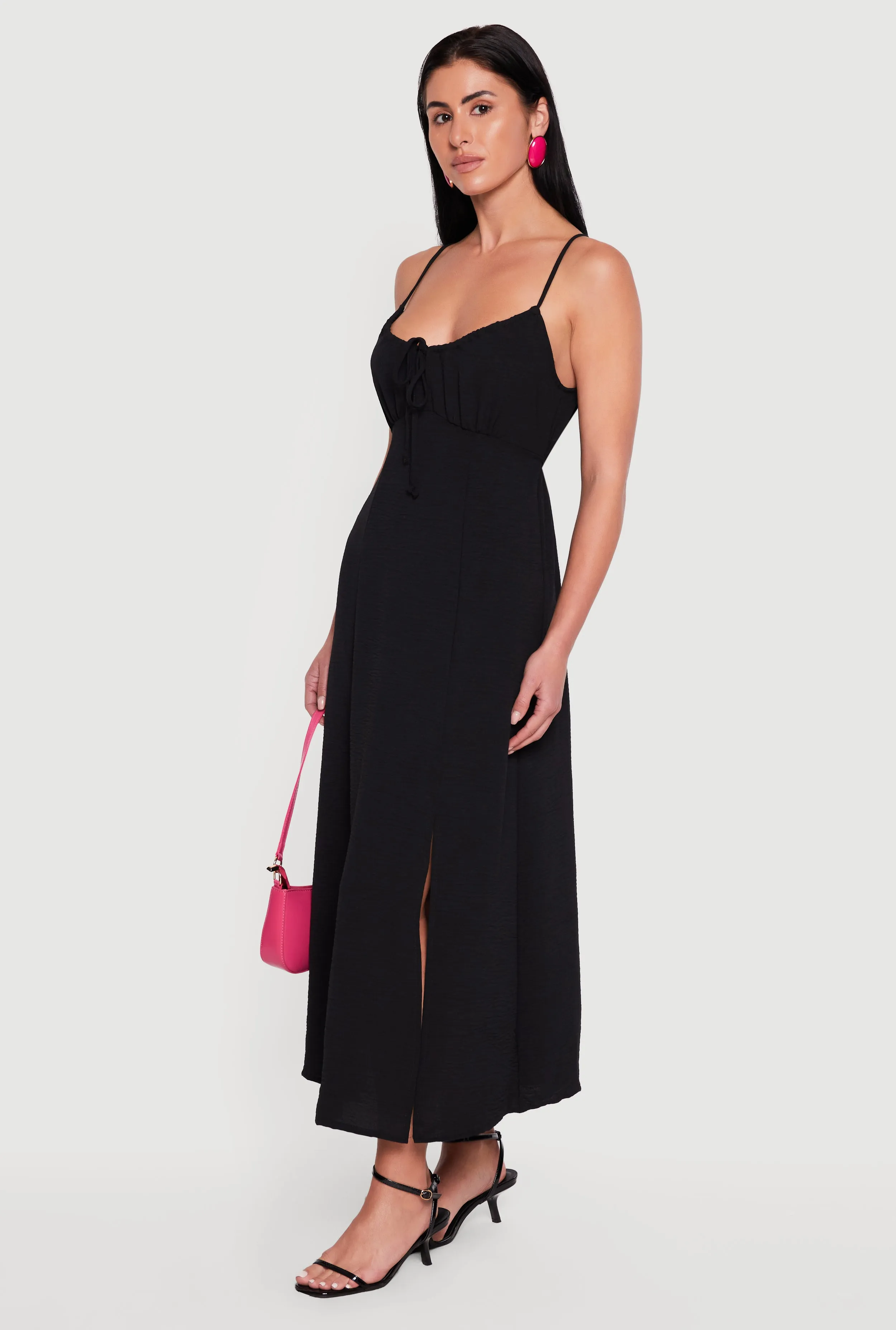 Crepe Knit Side Slit Maxi Dress sold by Rainbow product image thumbnail 2