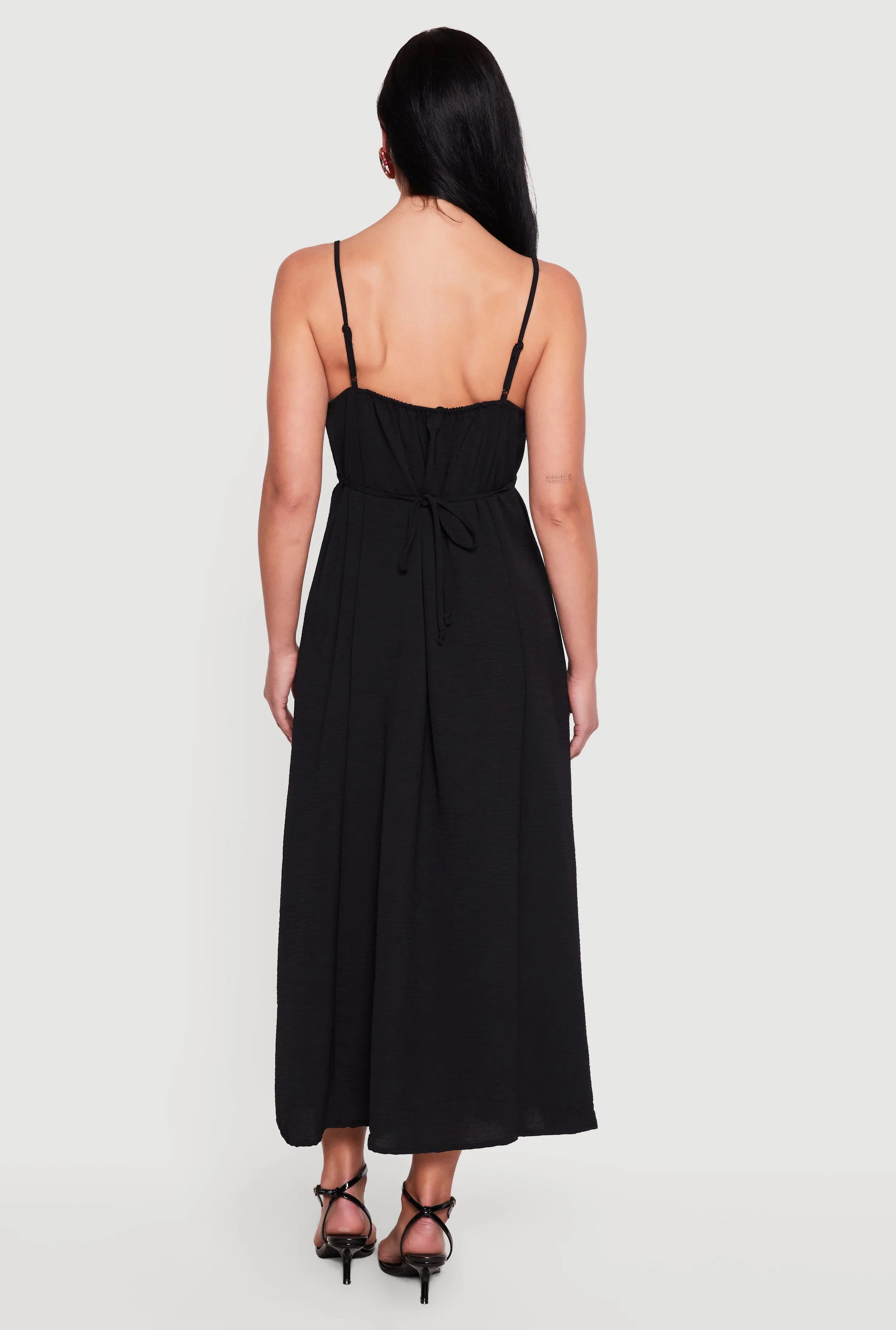 Crepe Knit Side Slit Maxi Dress sold by Rainbow product image thumbnail 3