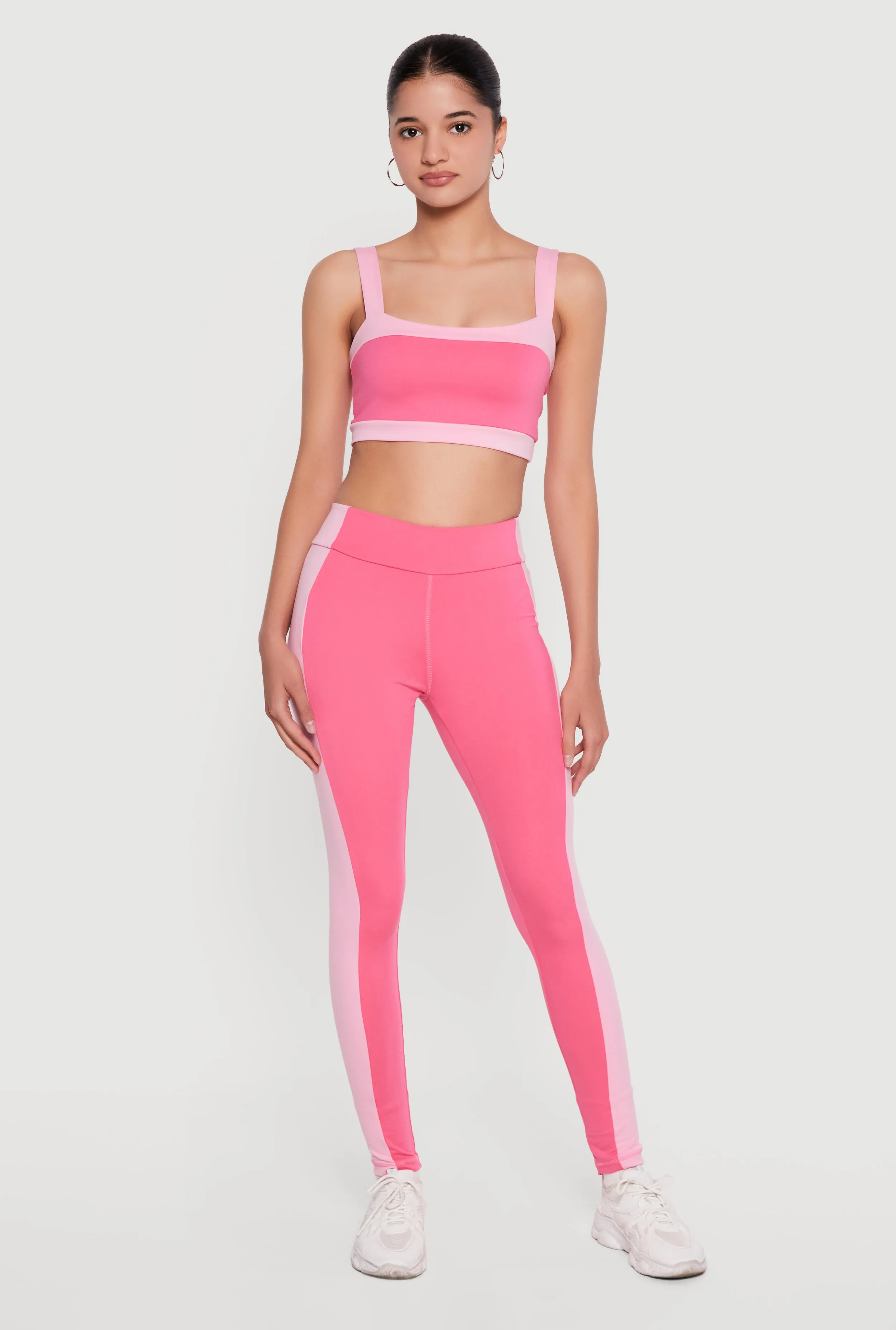 High Waisted Contrast Trim Leggings sold by Rainbow